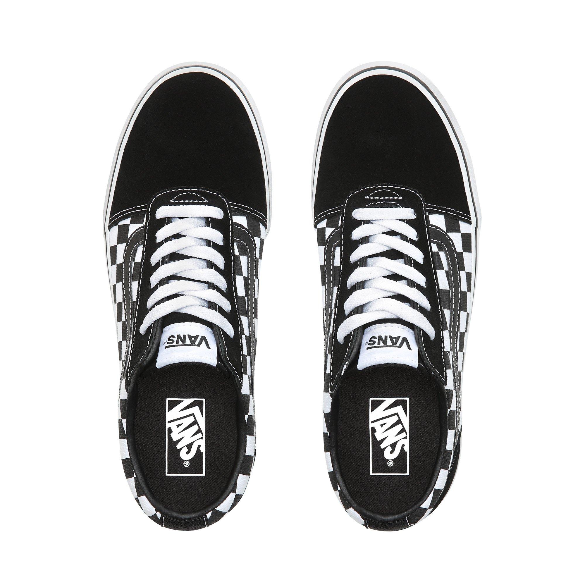Chk Blk/Wht - Vans - Ward Checkered Trainers - 4