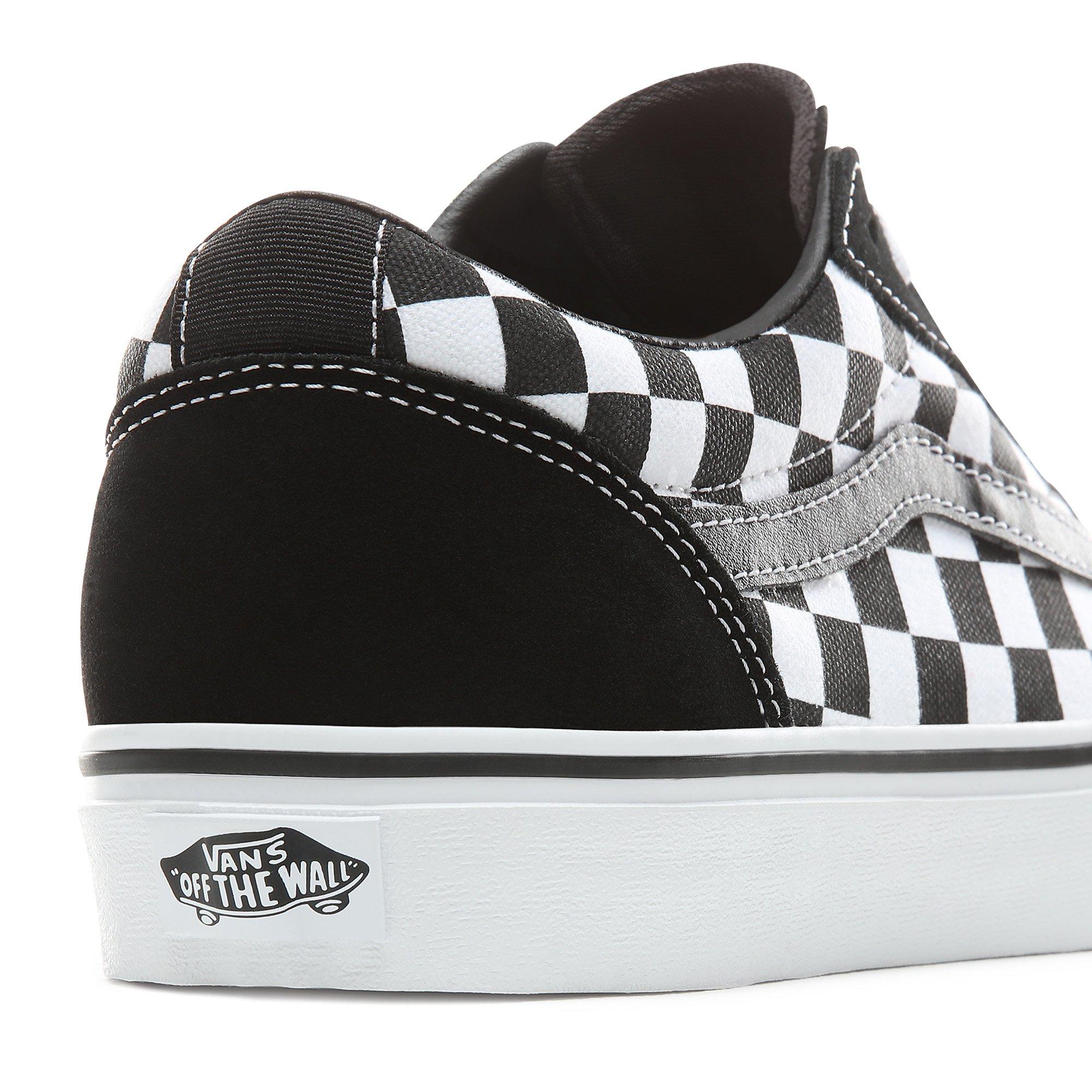 Chk Blk/Wht - Vans - Ward Checkered Trainers - 6
