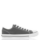 Gris - SoulCal - Canvas Low Mens Trainers - 1