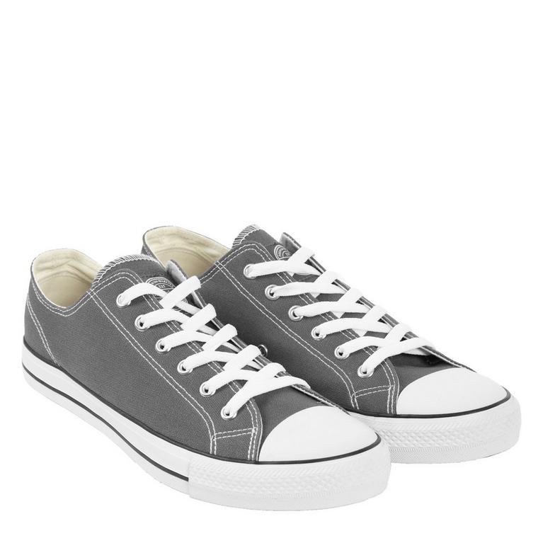Gris - SoulCal - Canvas Low Mens Trainers - 5