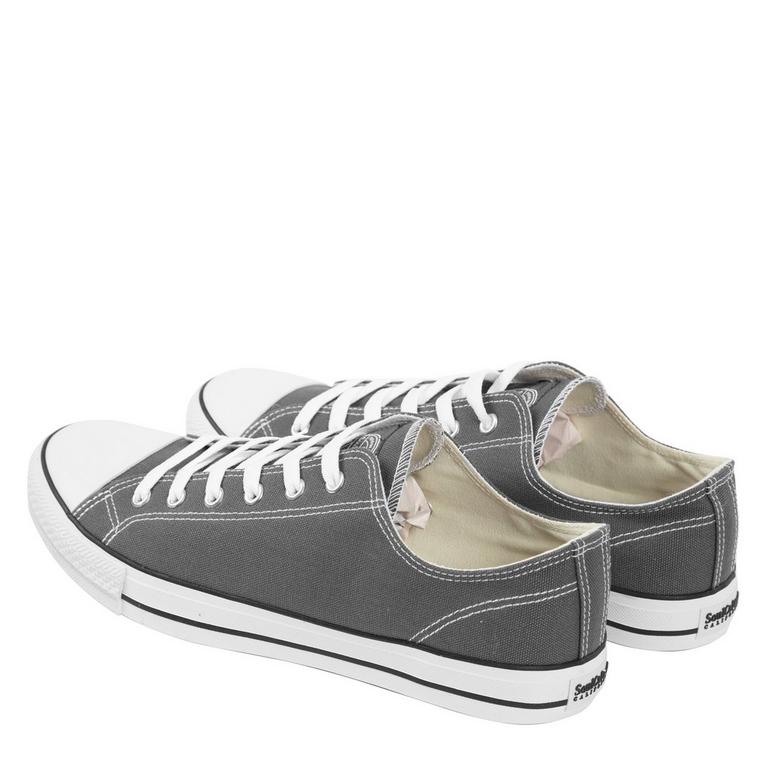 Gris - SoulCal - Canvas Low Mens Trainers - 6