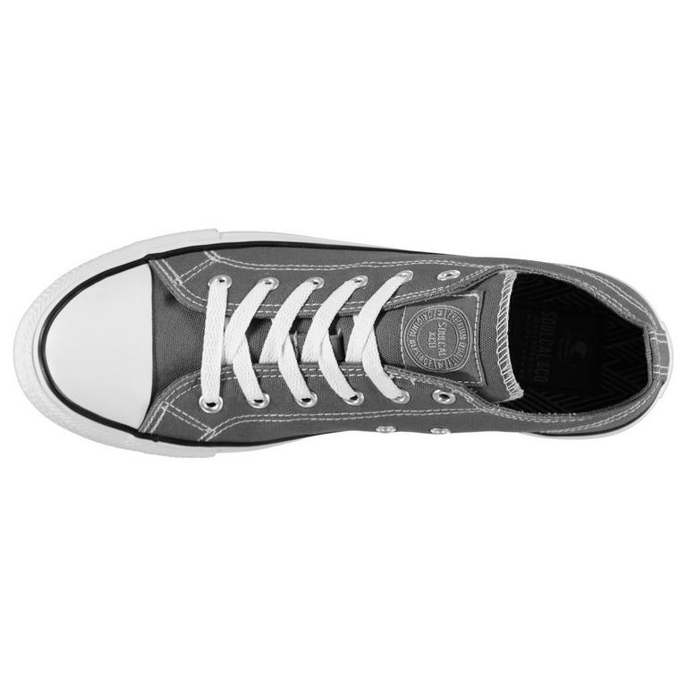 Gris - SoulCal - Canvas Low Mens Trainers - 3