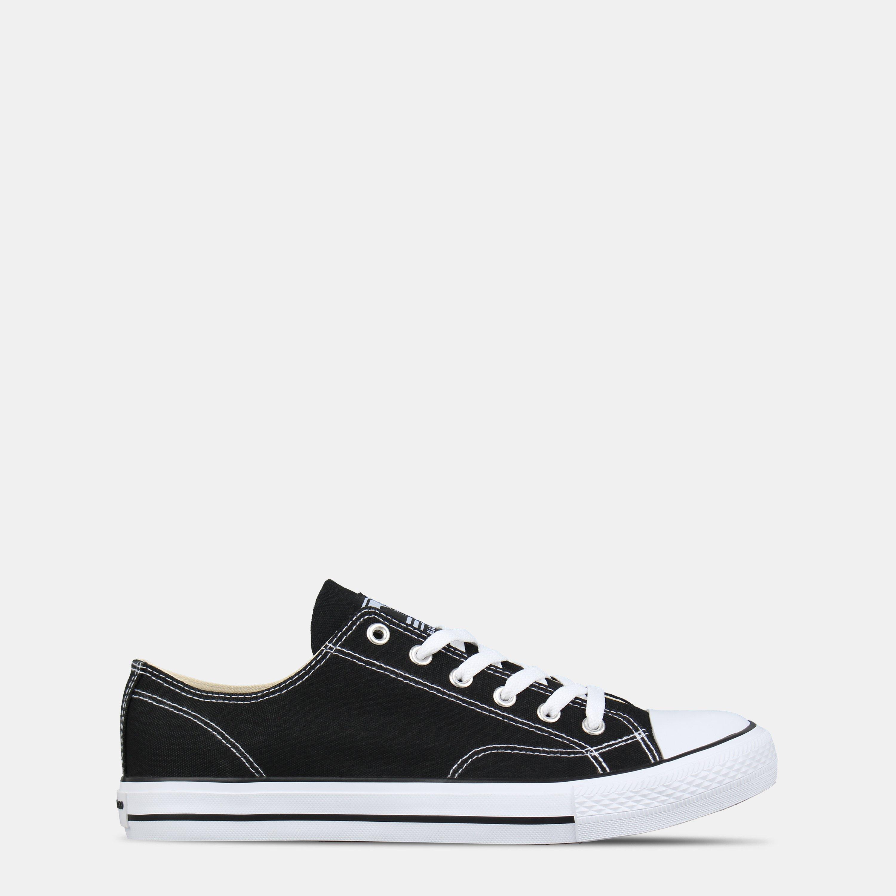 Black/White - SoulCal - Canvas Low Trainers Mens - 1