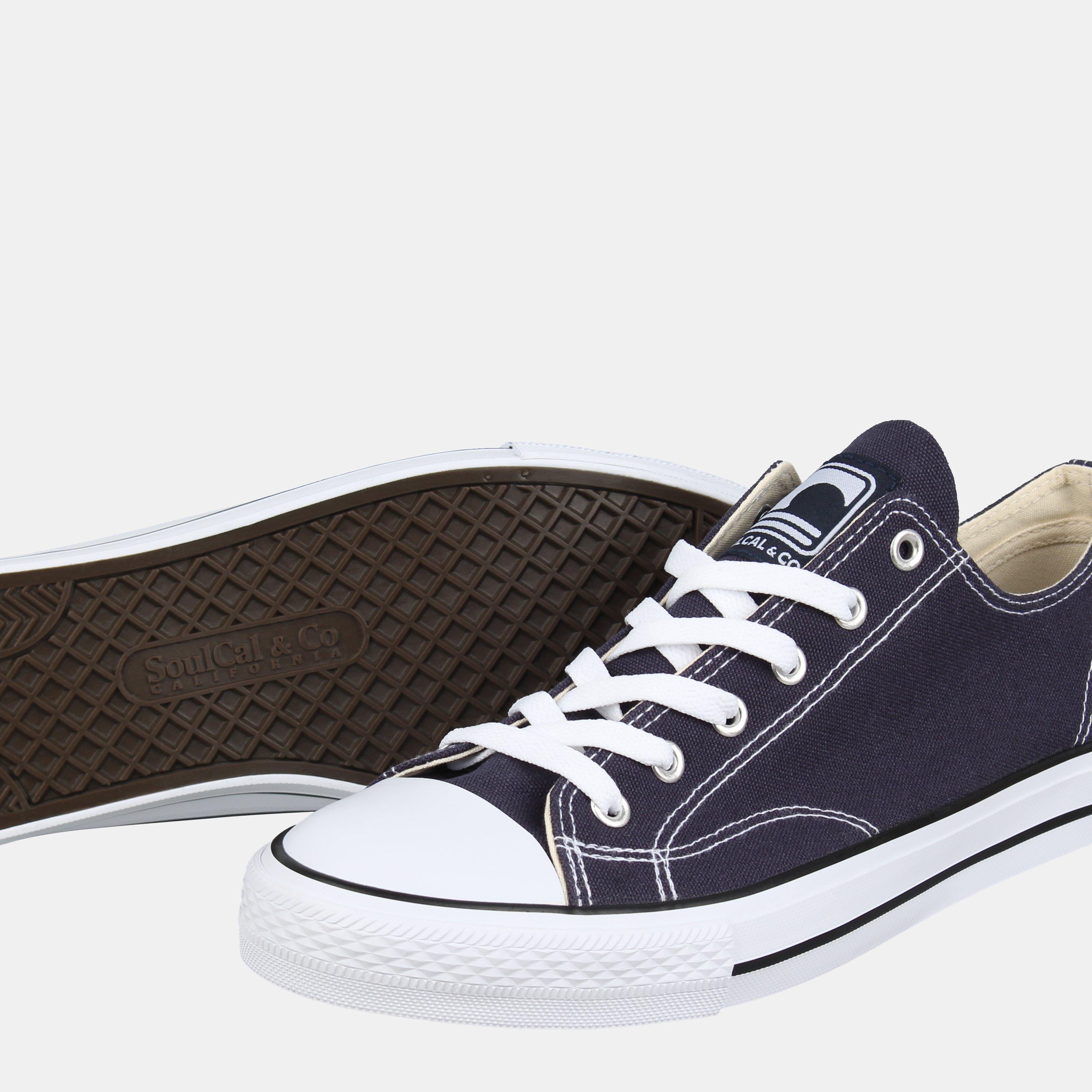 Navy - SoulCal - Canvas Low Trainers Mens - 3