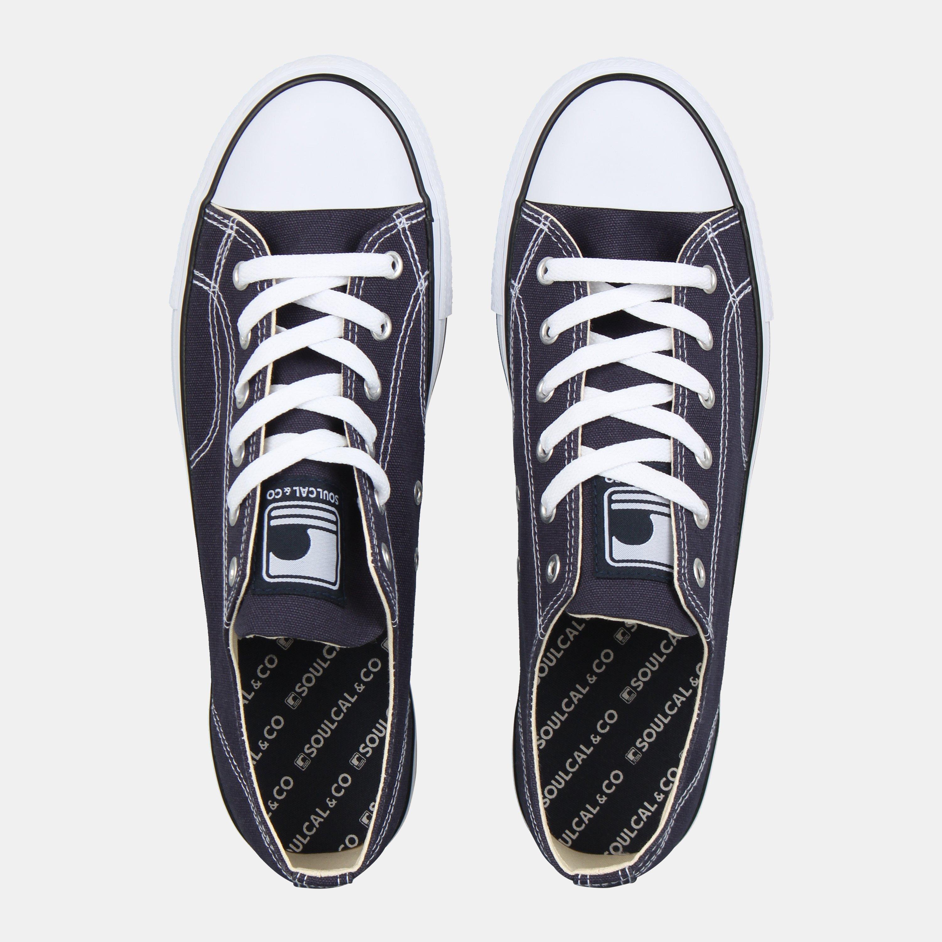 Navy - SoulCal - Canvas Low Trainers Mens - 4
