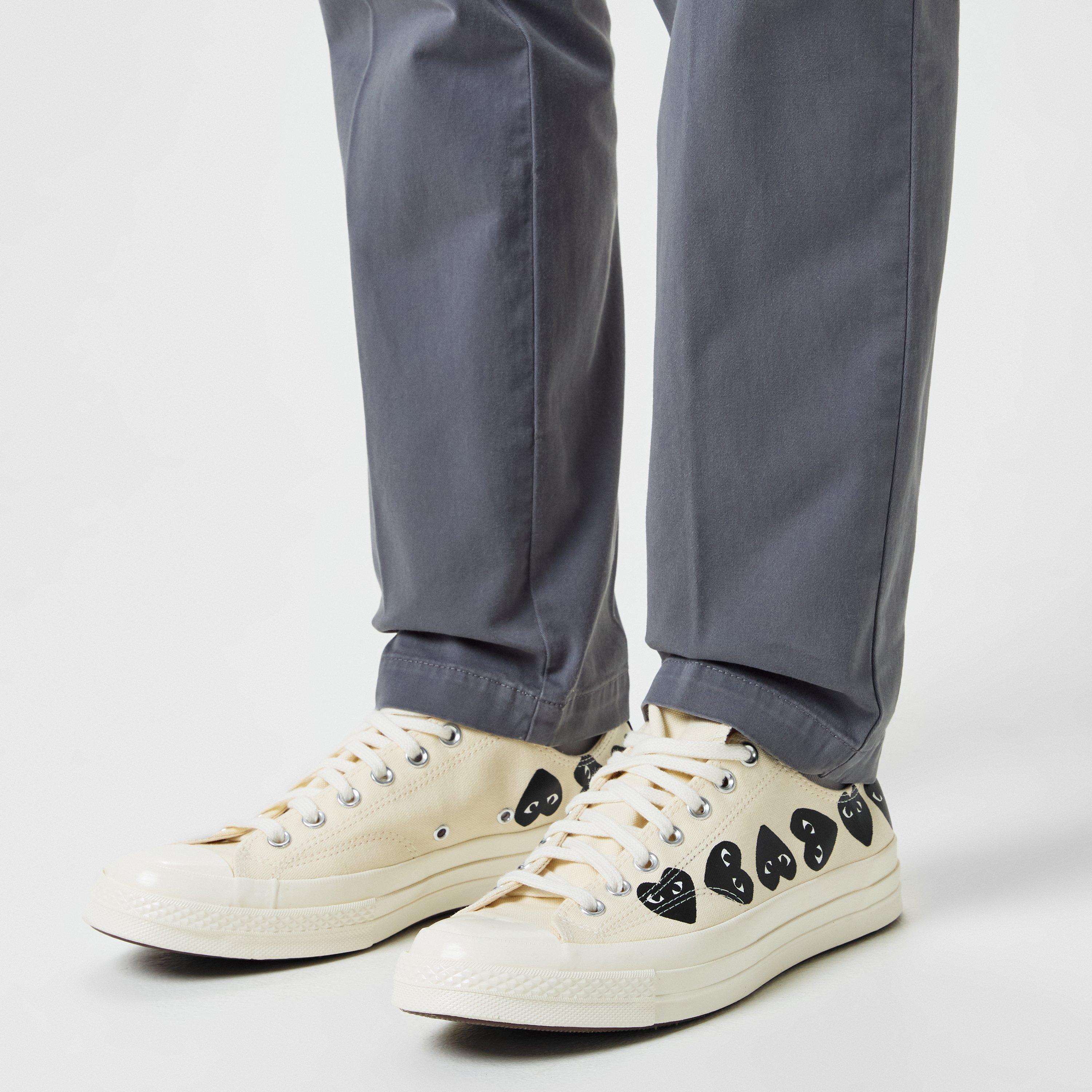 Beige 2 - Comme des Garcons PLAY - Multi Hearts-Print Low-Top Sneakers - 2
