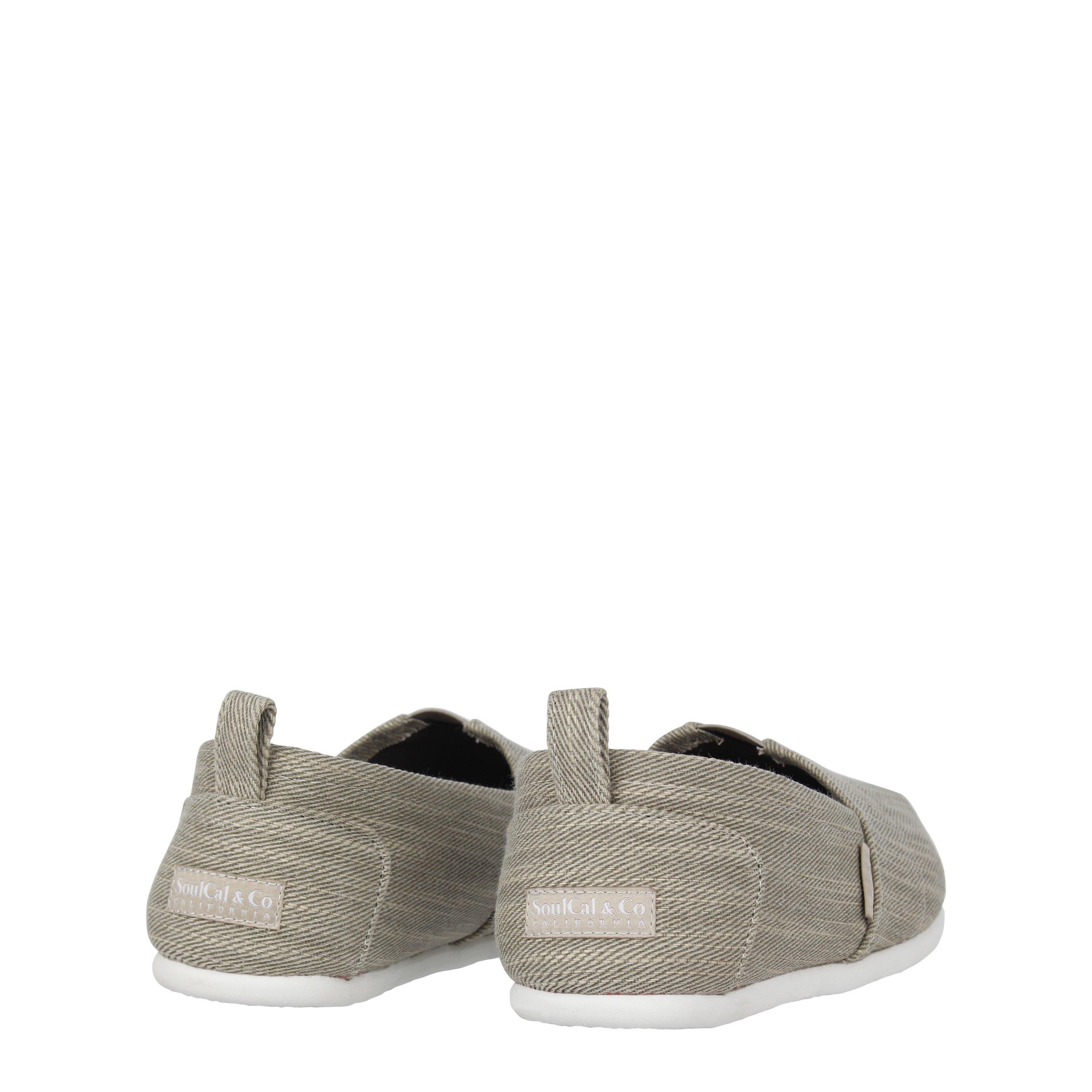 Grey - SoulCal - Long Beach Canvas Slip Ons Mens - 4