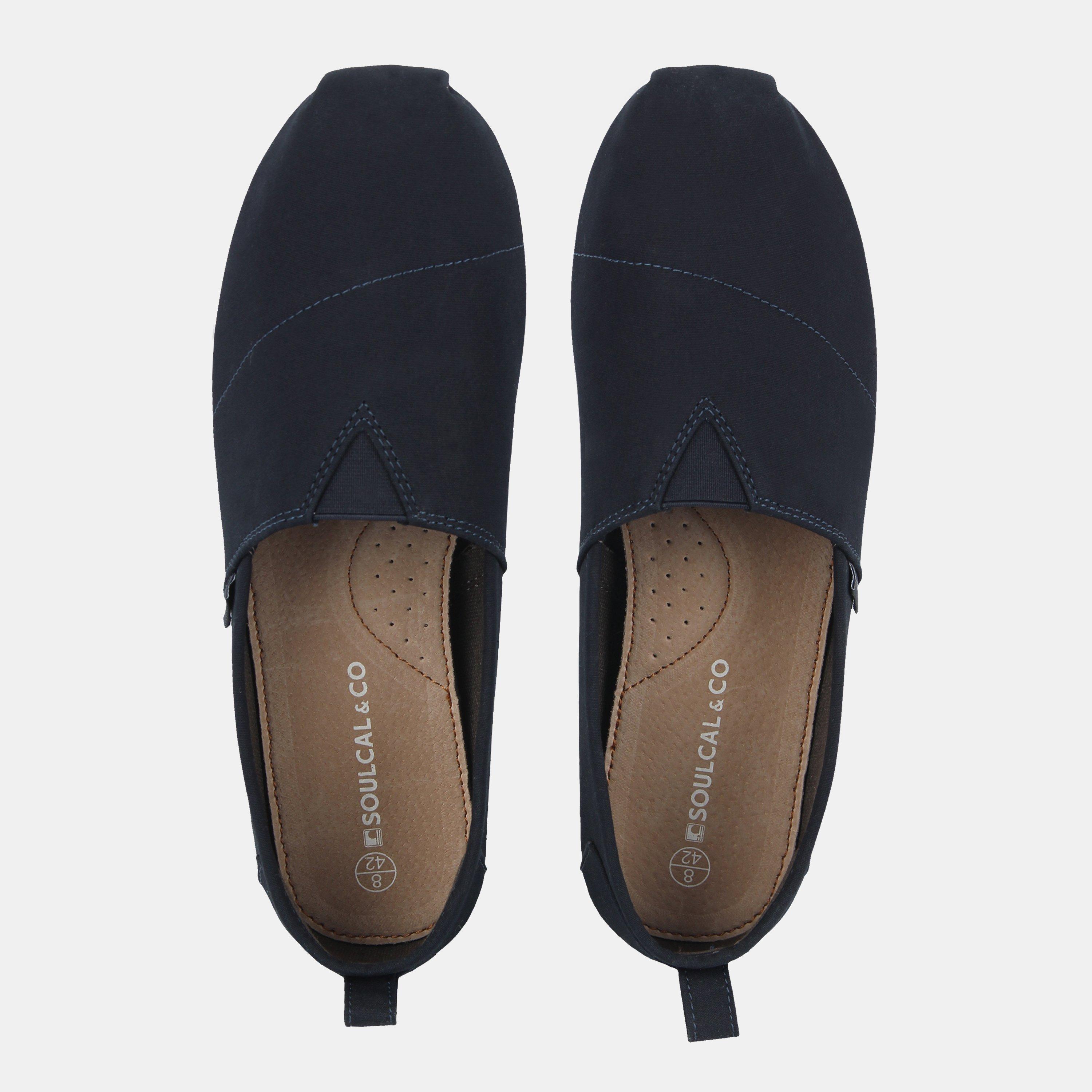 Azul Marinho - SoulCal - Long Beach Canvas Slip Ons Mens - 6
