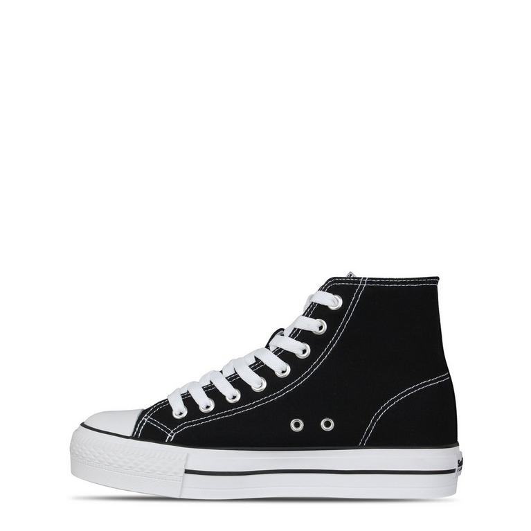 Negro/Blanco - SoulCal - High Top Platform Trainers - 2