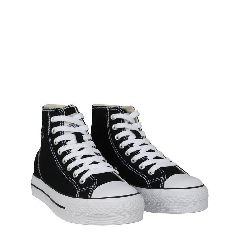 Negro/Blanco - SoulCal - High Top Platform Trainers - 3