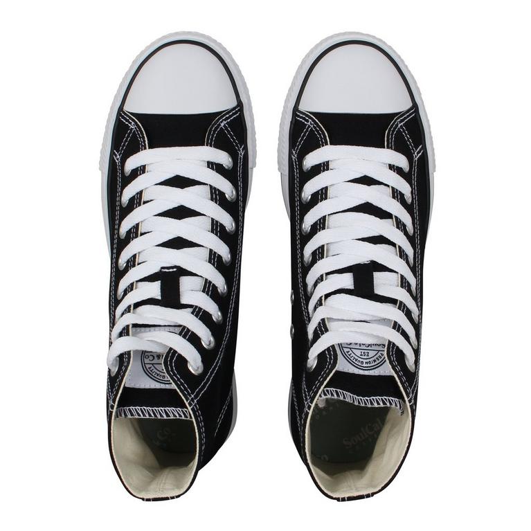 Negro/Blanco - SoulCal - High Top Platform Trainers - 5