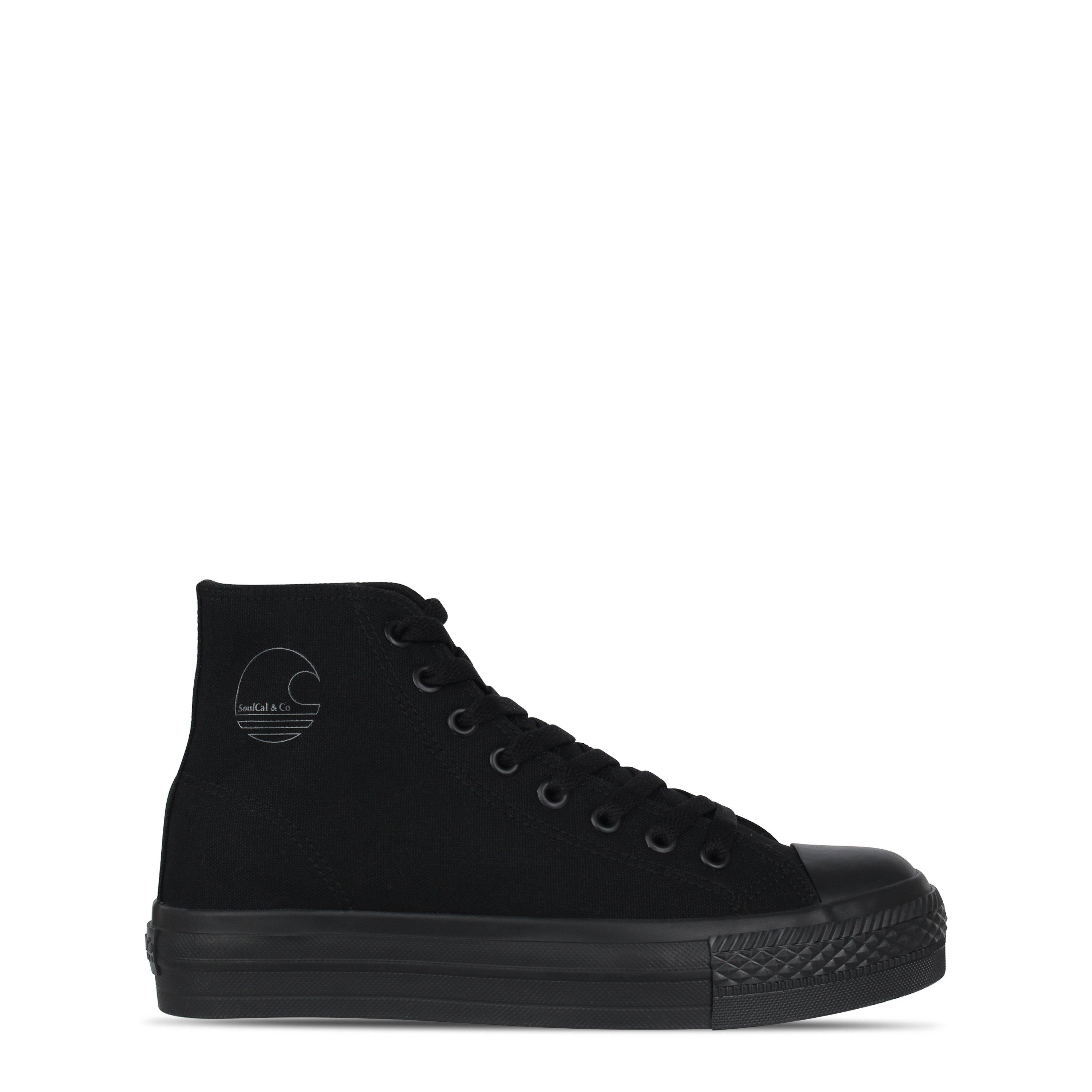 Black canvas hi tops online