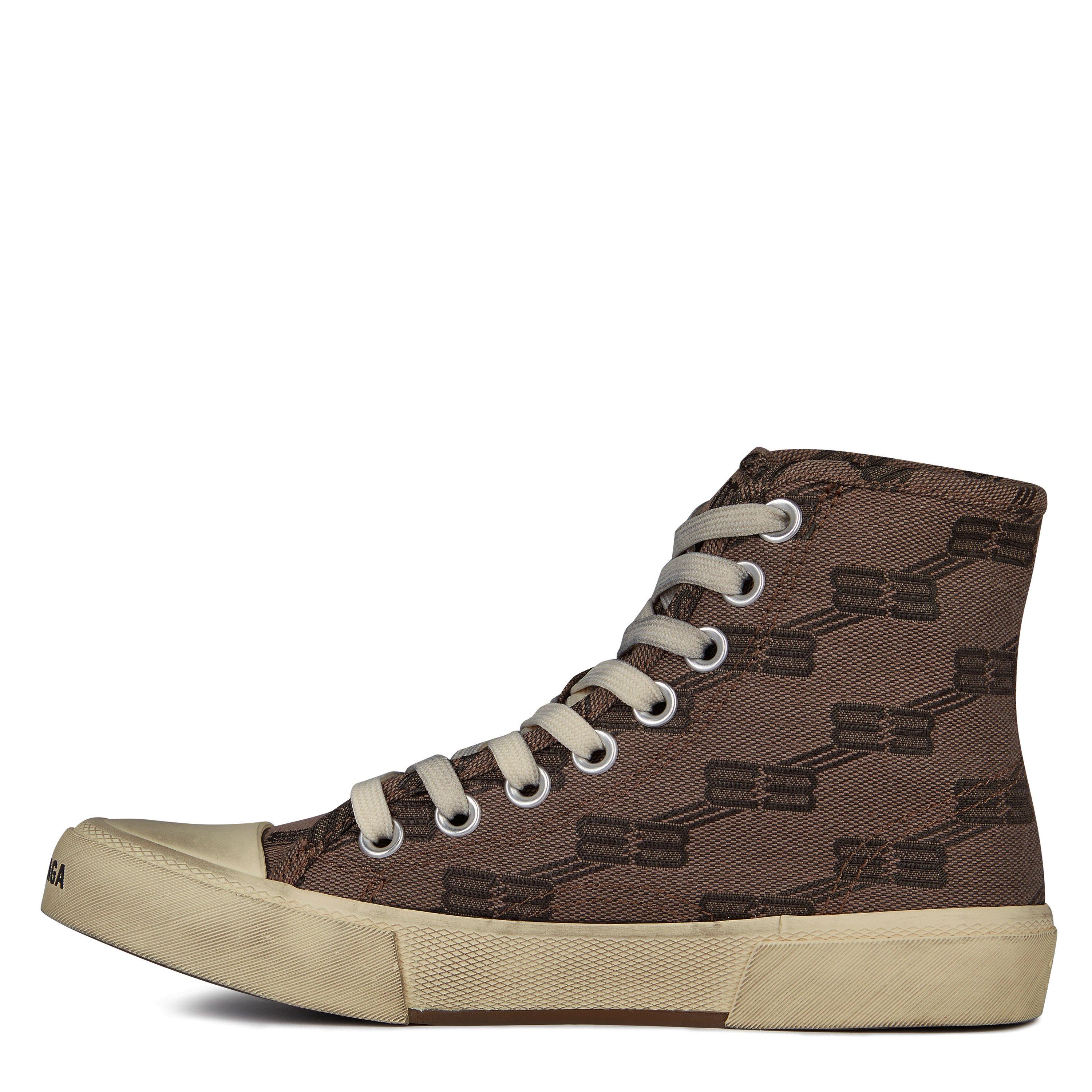 Mink/Beige 2298 - Balenciaga - Bb Monogram Paris Hi-Tops - 3