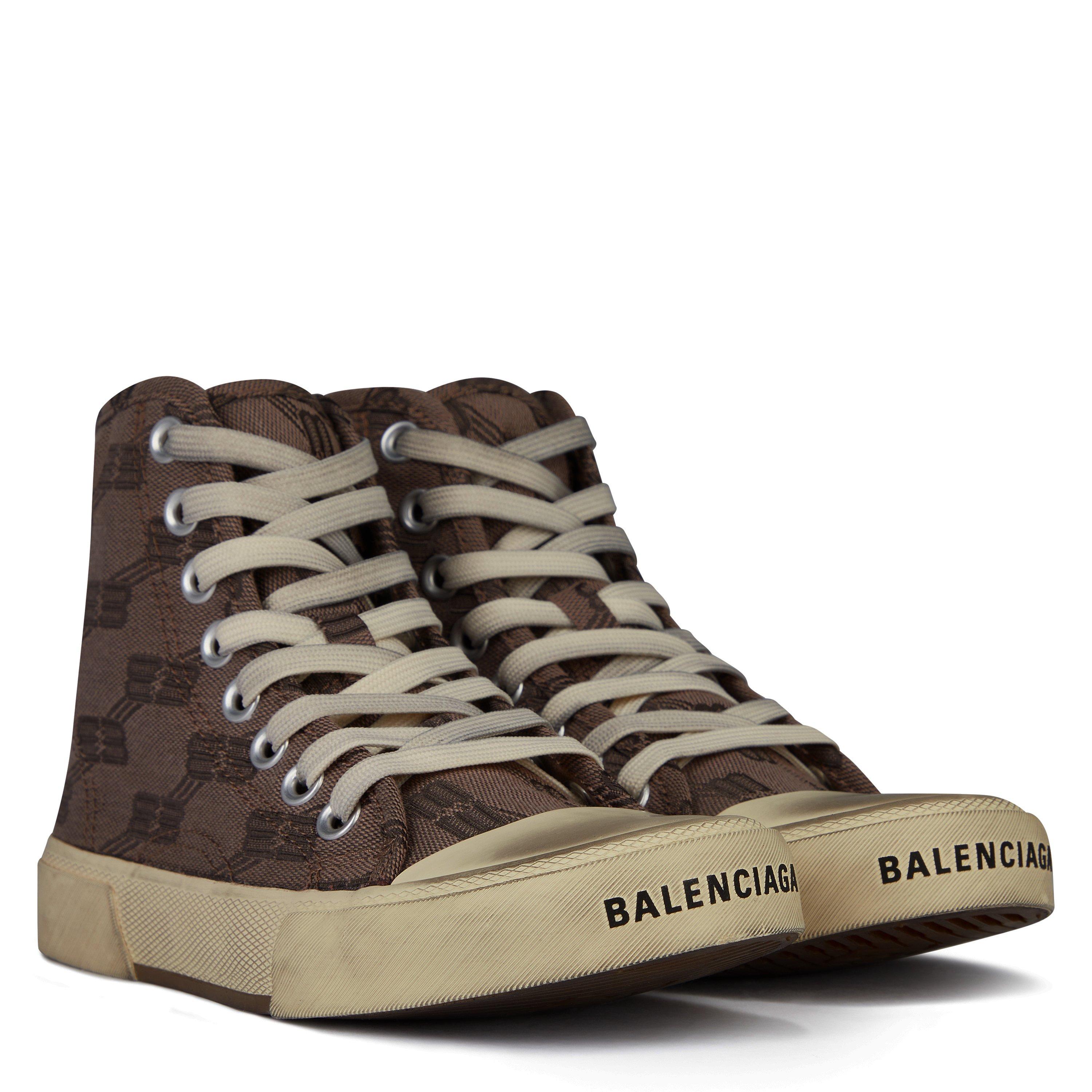 Mink/Beige 2298 - Balenciaga - Bb Monogram Paris Hi-Tops - 4