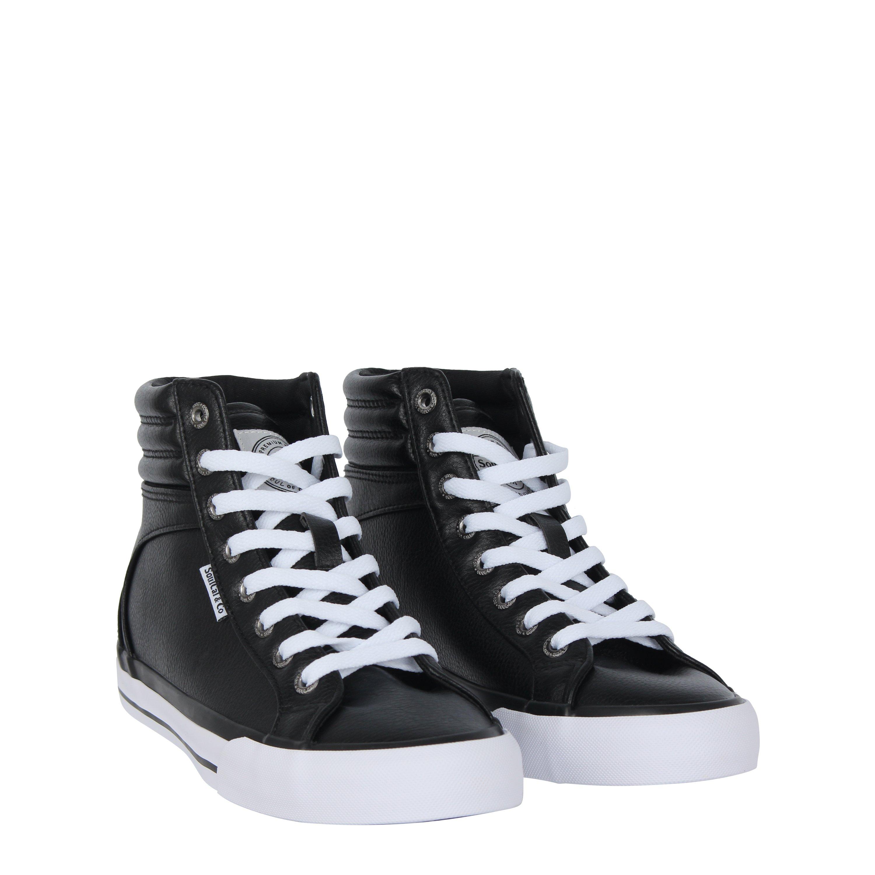 Black/White - SoulCal - Asti Hi Tops Trainers Womens - 3