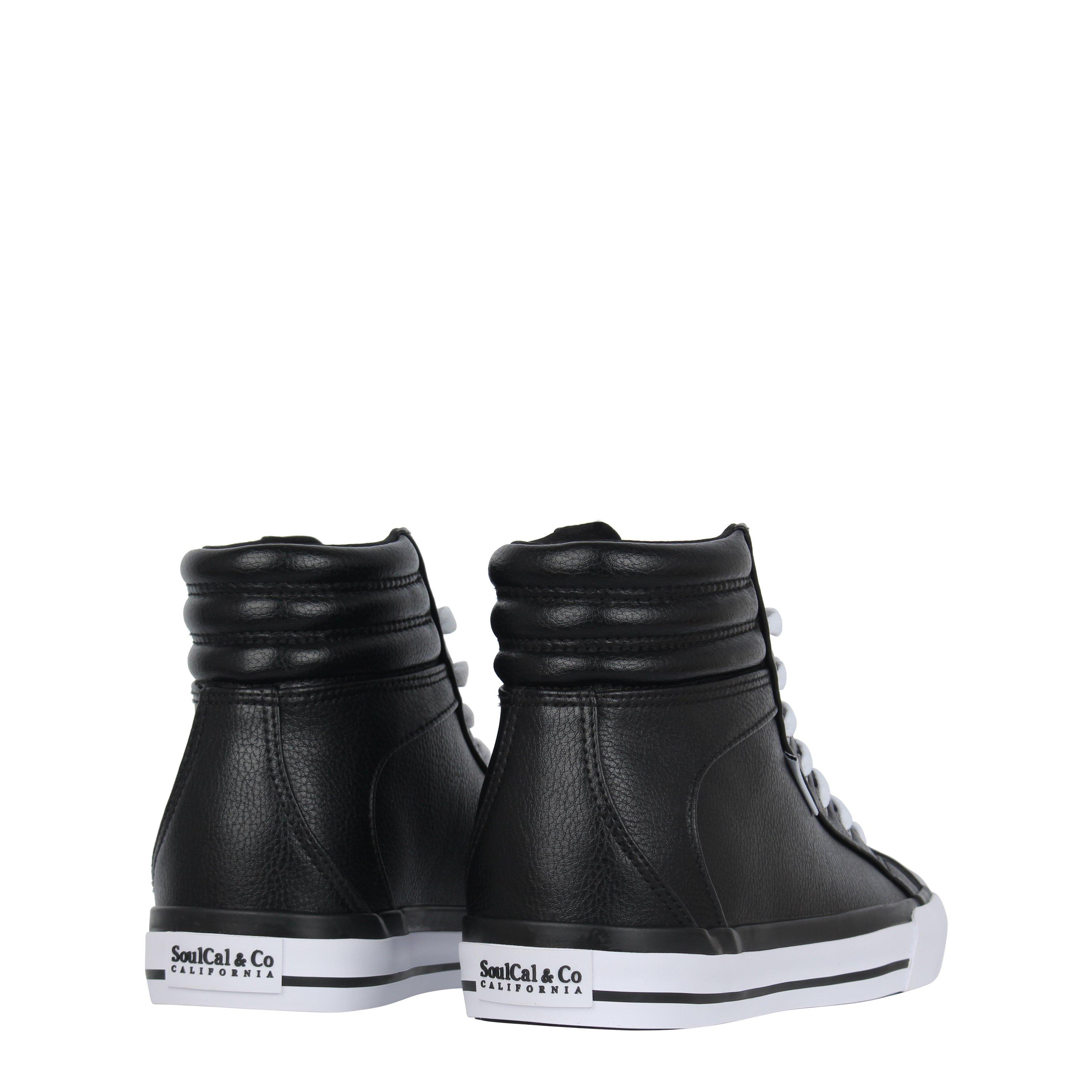 Black/White - SoulCal - Asti Hi Tops Trainers Womens - 4