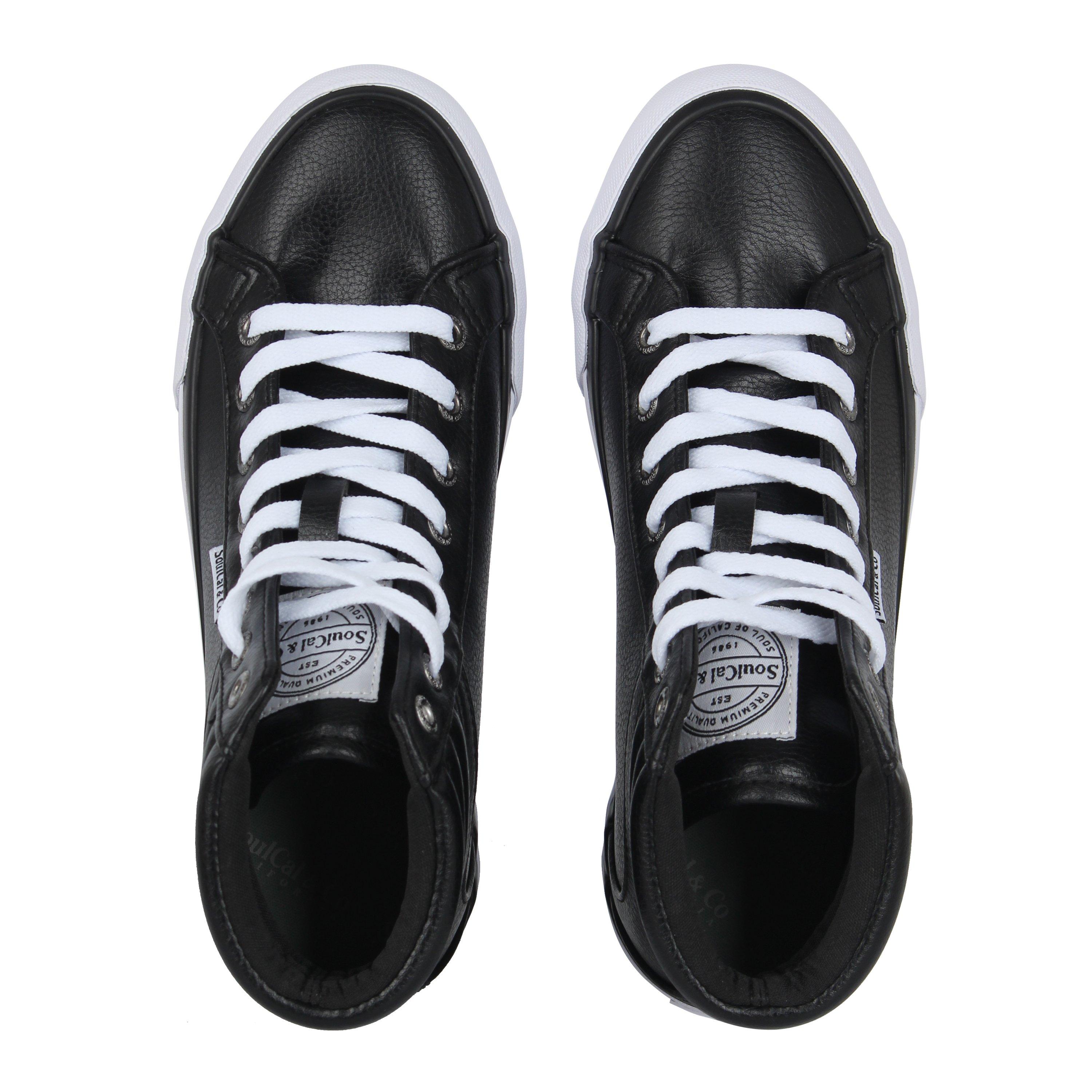 Black/White - SoulCal - Asti Hi Tops Trainers Womens - 5