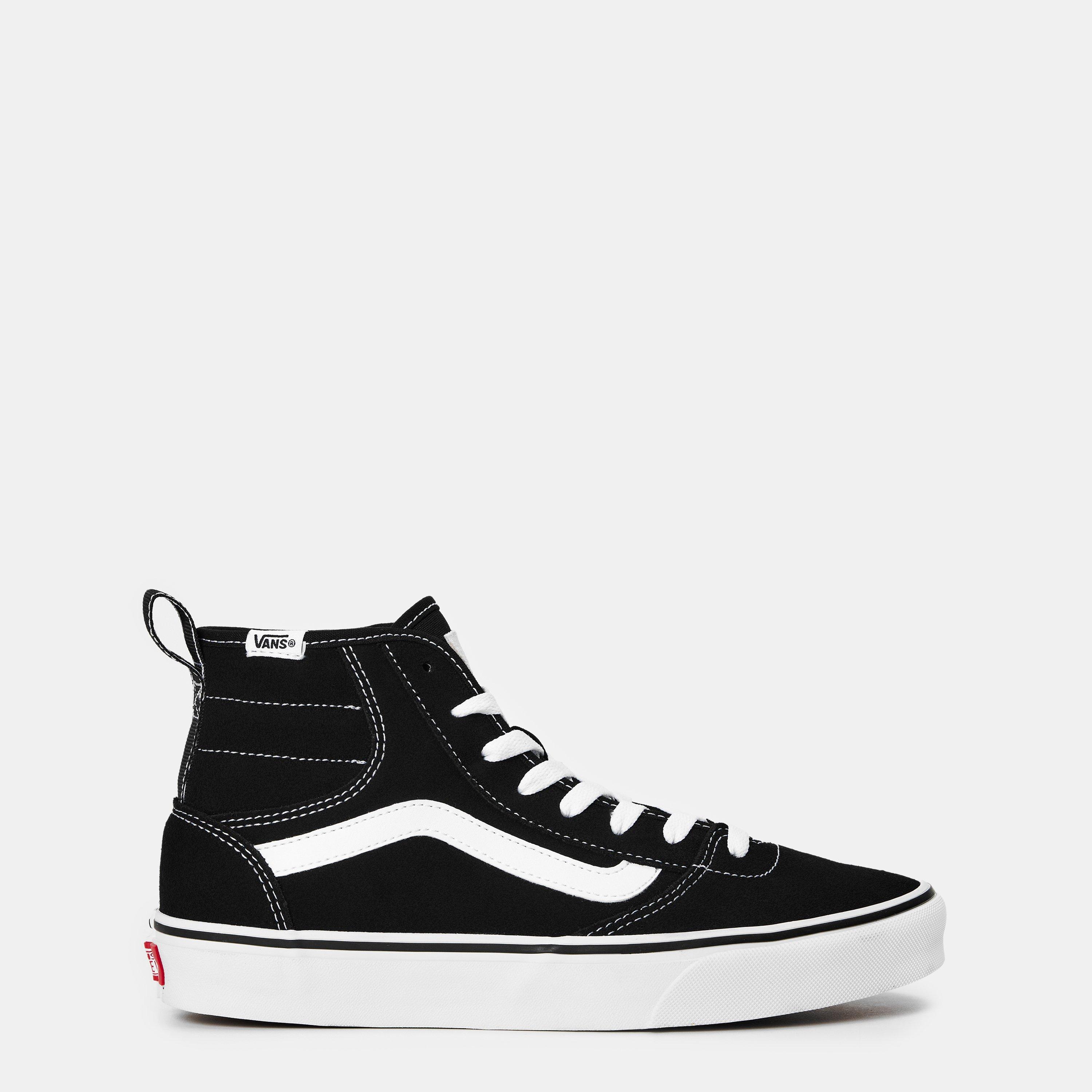 Preto/Branco - Vans - Women's Ashwood Canvas High-Top Trainers - 1