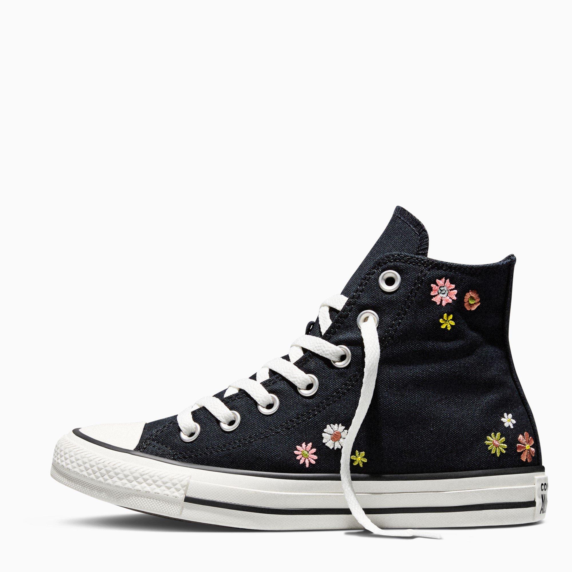 Black/Multi - Converse - Women's Canvas High-Top Trainers - 2