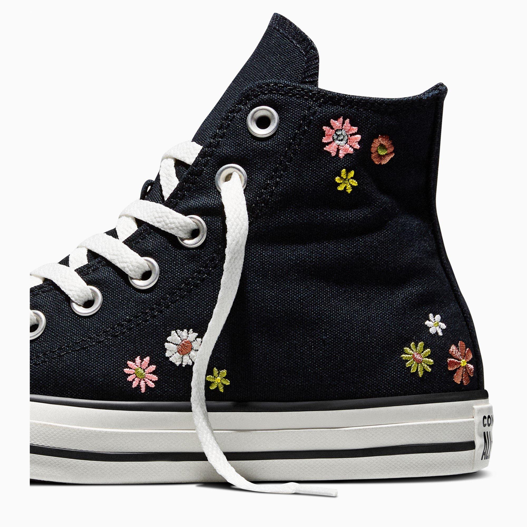 Black/Multi - Converse - Women's Canvas High-Top Trainers - 4