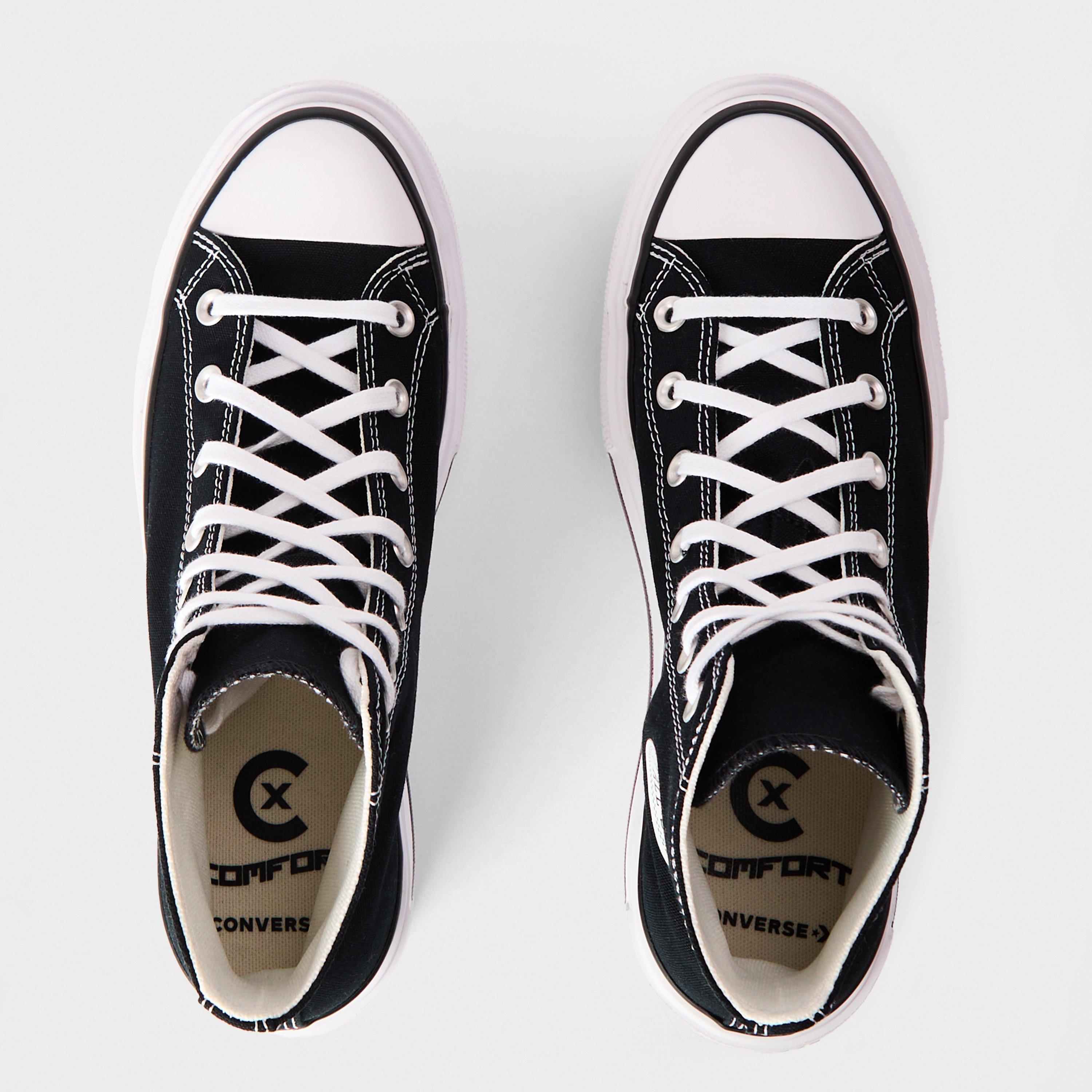 Black/White - Converse - Canvas High-Top Trainers - 4