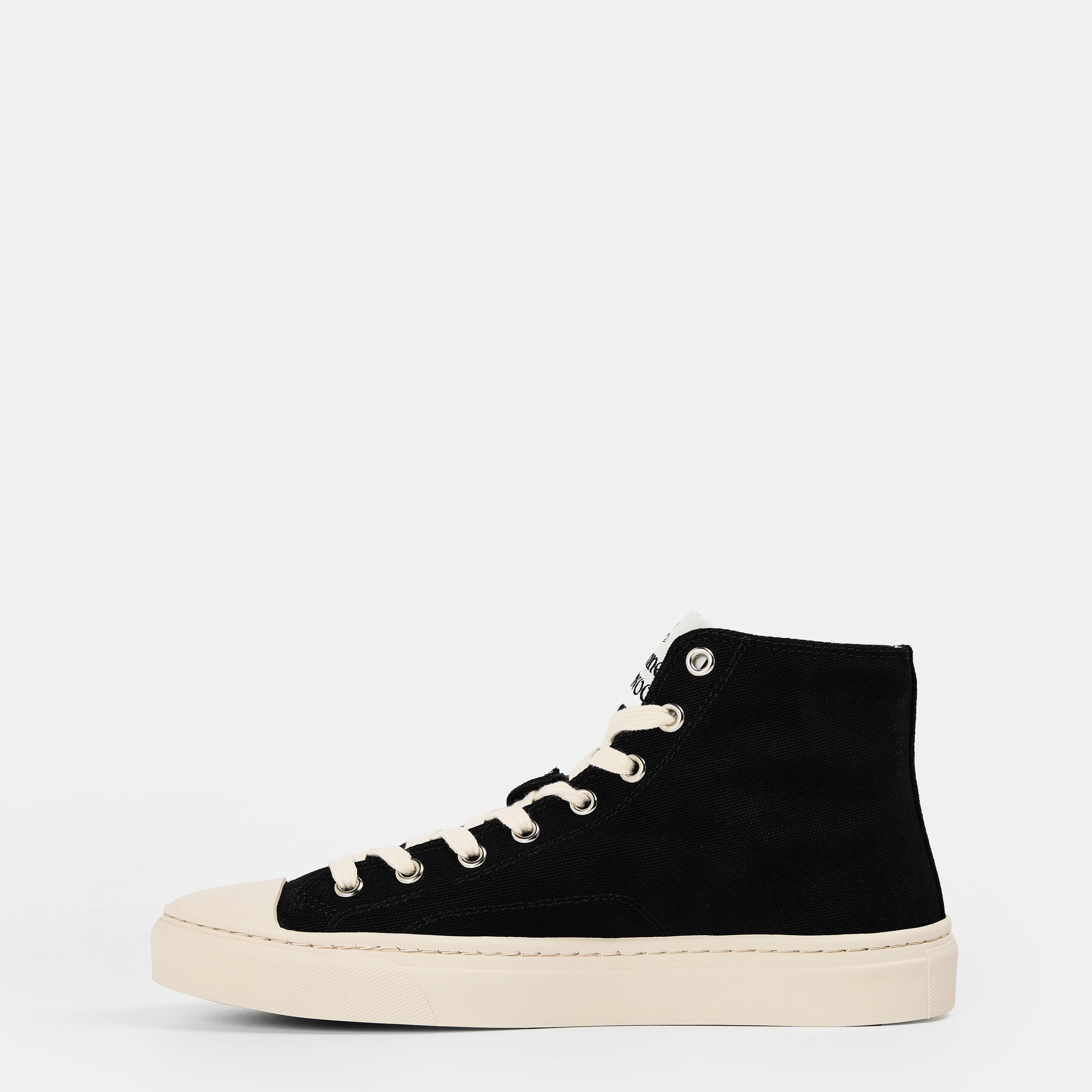 Black Canvas - Vivienne Westwood - Women's Viv Canvas High-Top Trainers - 2