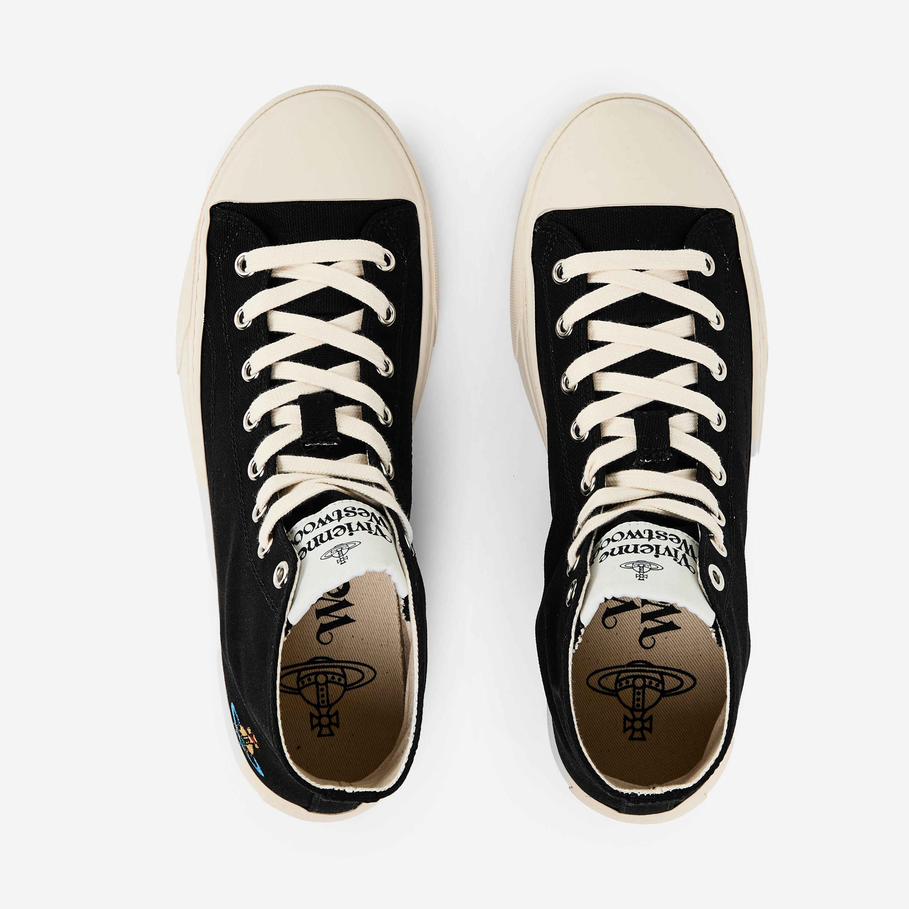 Black Canvas - Vivienne Westwood - Women's Viv Canvas High-Top Trainers - 5