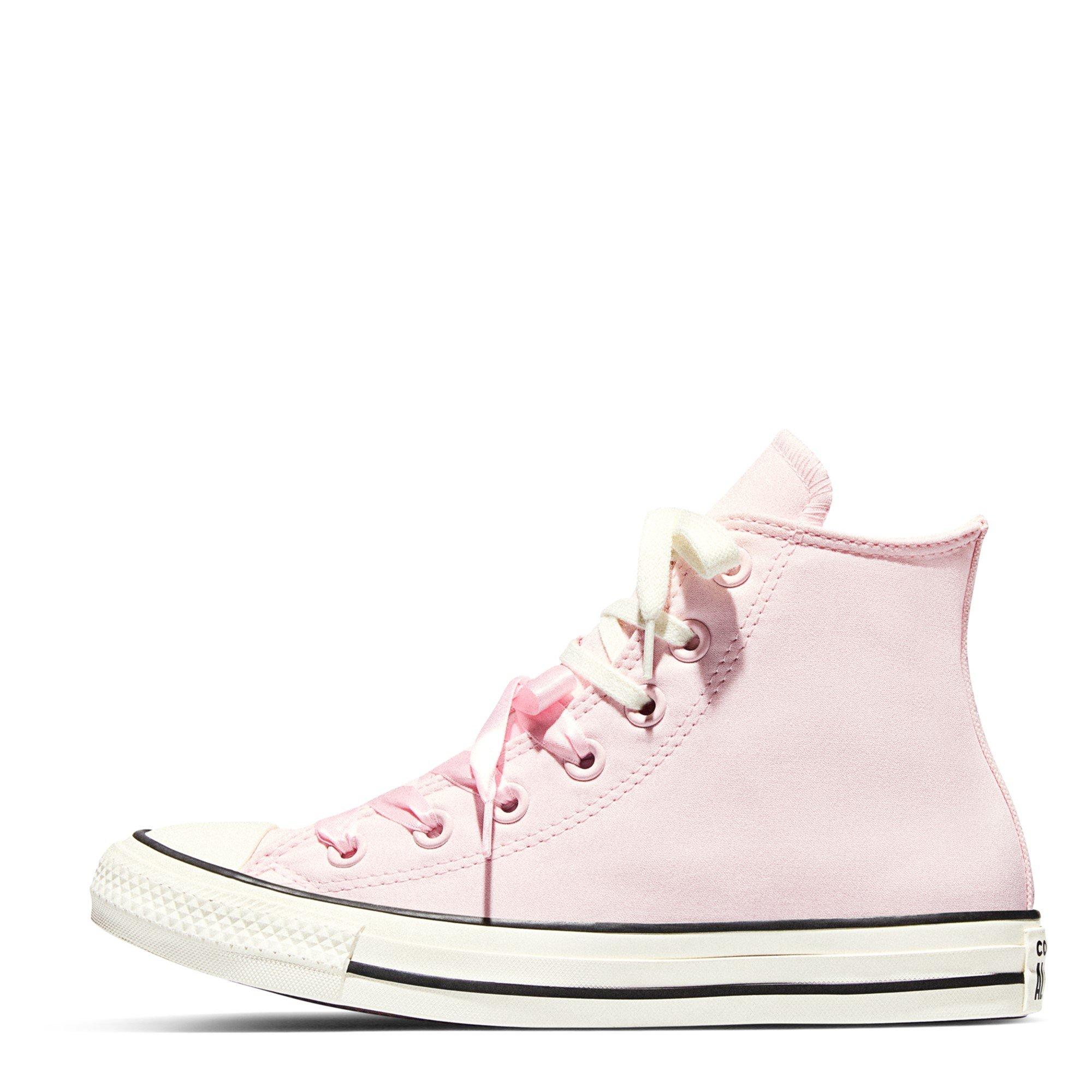 Lght Pink/Egret - Converse - Women's Canvas High-Top Trainers - 2
