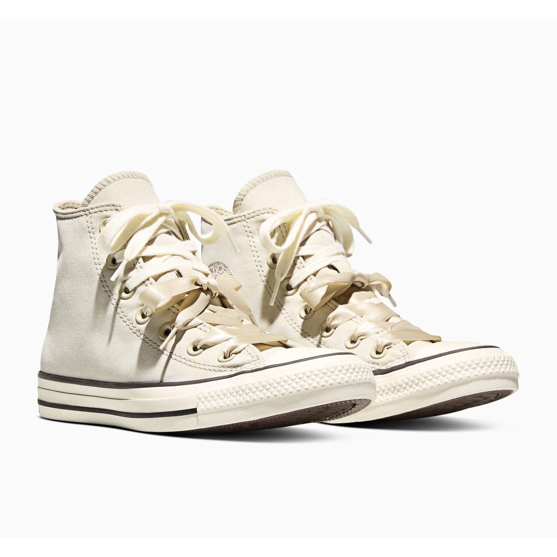 Sage/Egret - Converse - Women's Canvas High-Top Trainers - 3