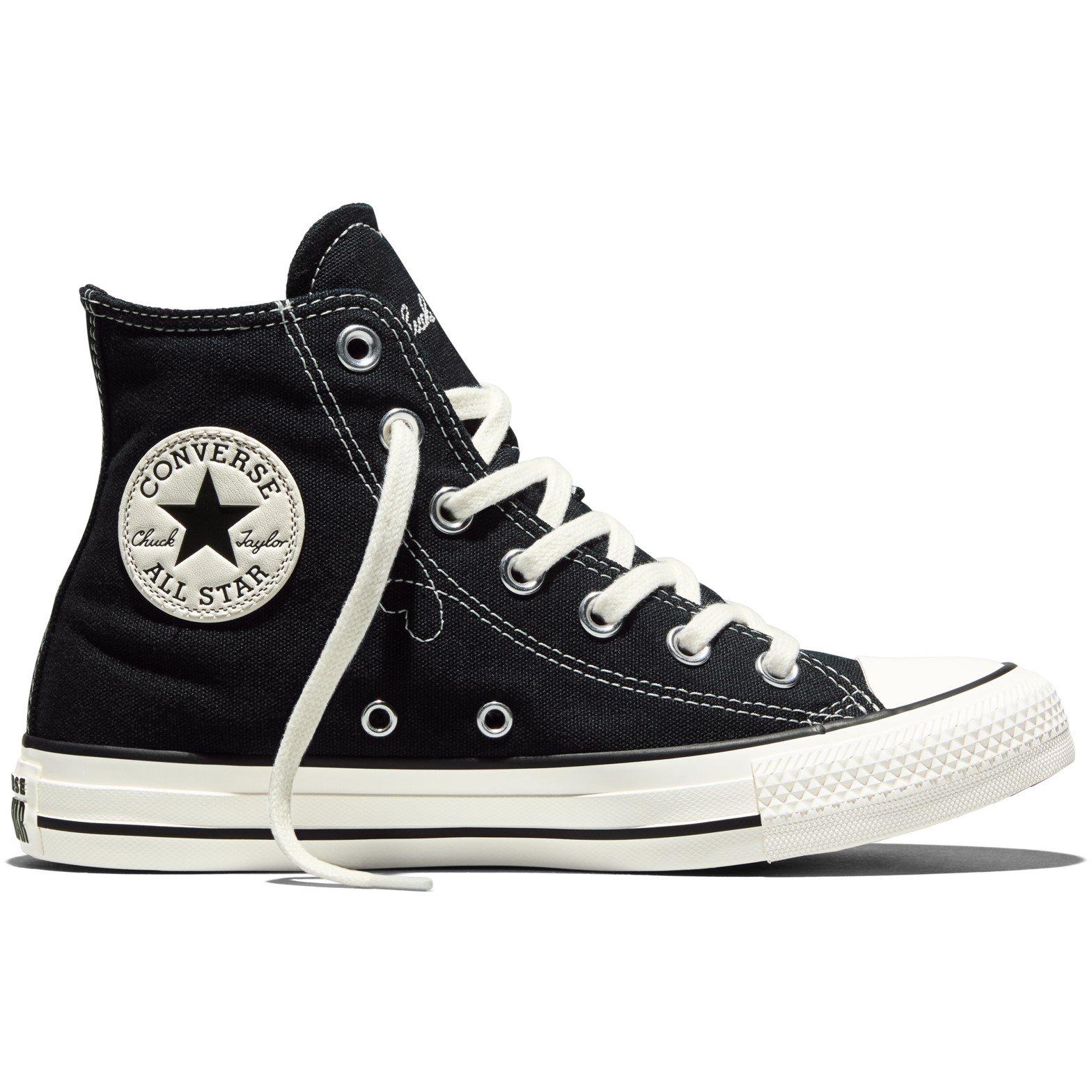 Converse Women's Chuck Classic Hi Tops - Black/Egret - 6 (39)