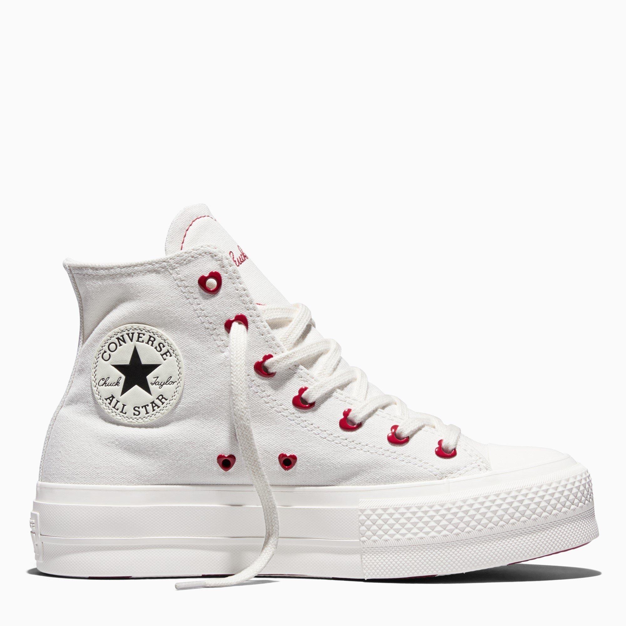 Converse Women's All Star Platform High Top Trainers - White/Egret - 6.5 (39.5)
