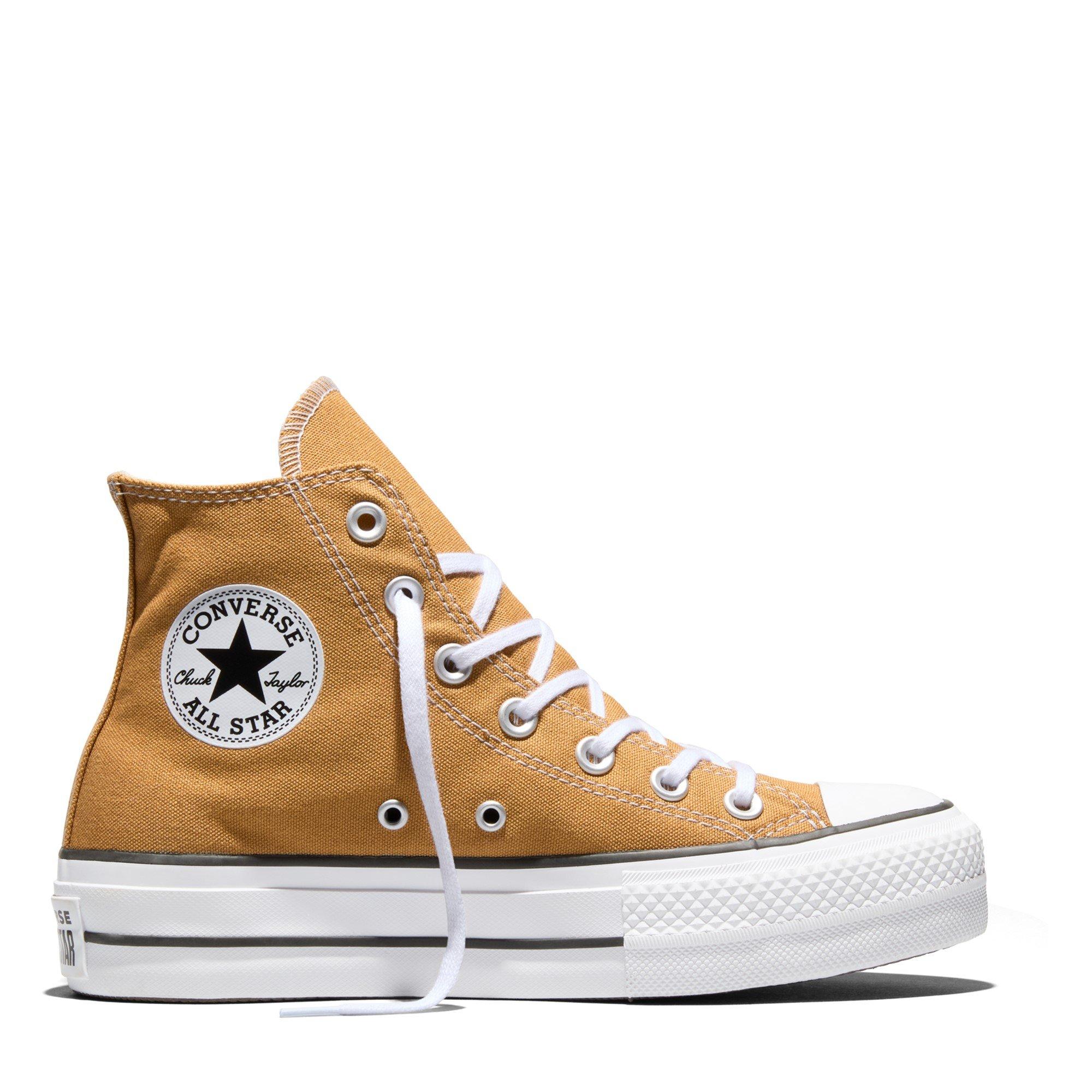 Converse Women's All Star Platform High Top Trainers - Honey Stick - 6 (39)
