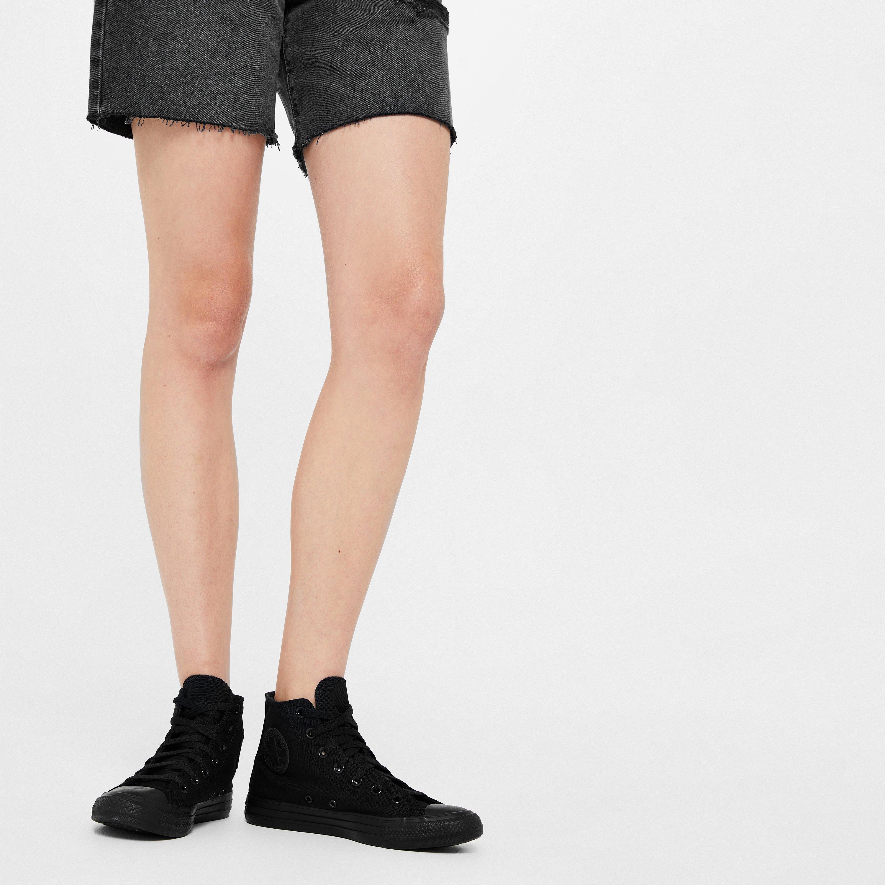 Black 001 - Converse - AS Mono Canvas Hi Tops - 2