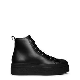 Armani Exchange Canvas High Top Trainers