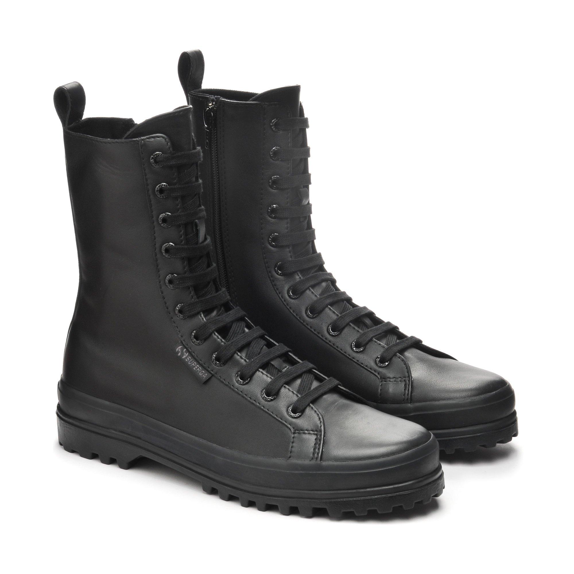 Total Blk Blk - Superga - Women's Alpha Canvas High-Top Trainers - 2