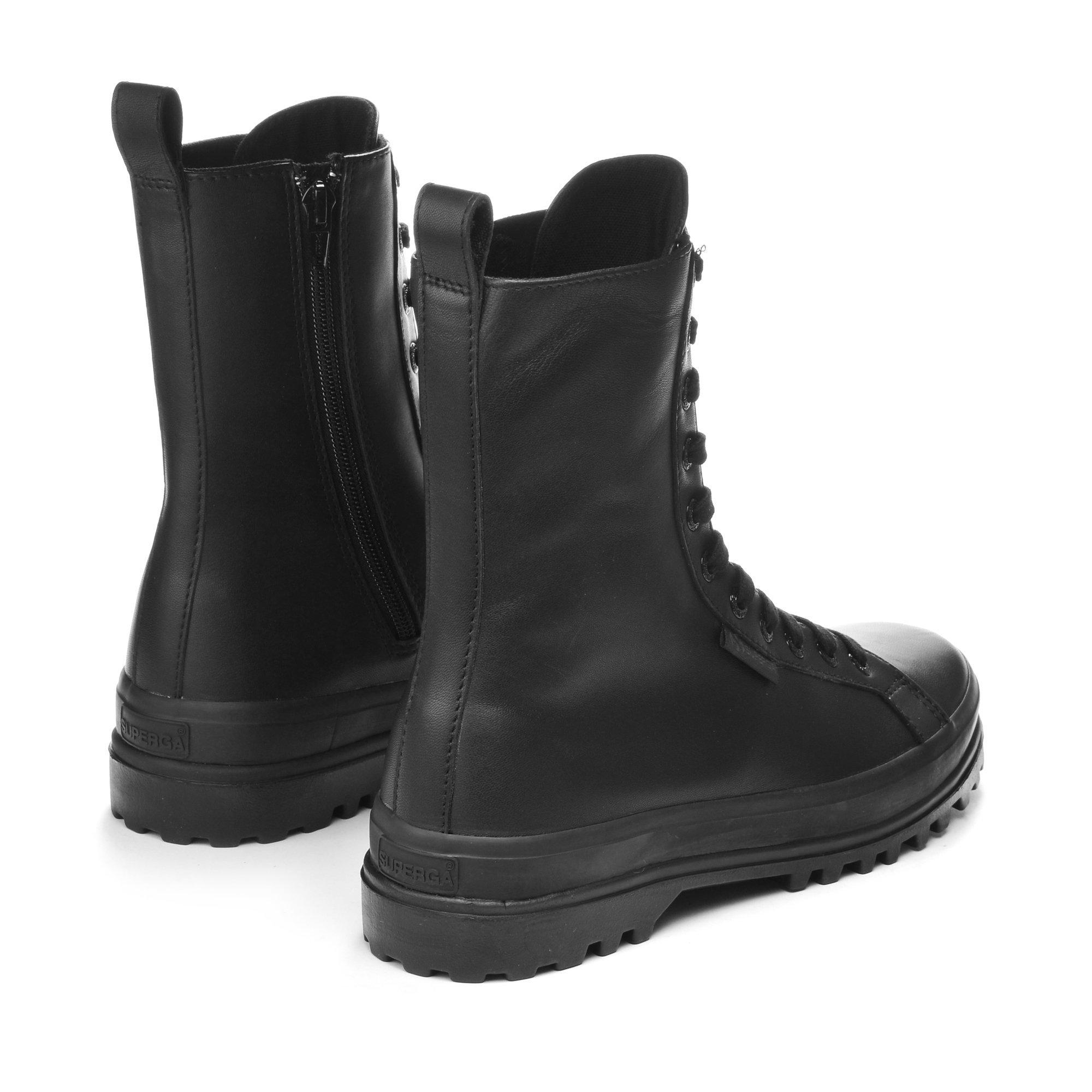 Total Blk Blk - Superga - Women's Alpha Canvas High-Top Trainers - 3