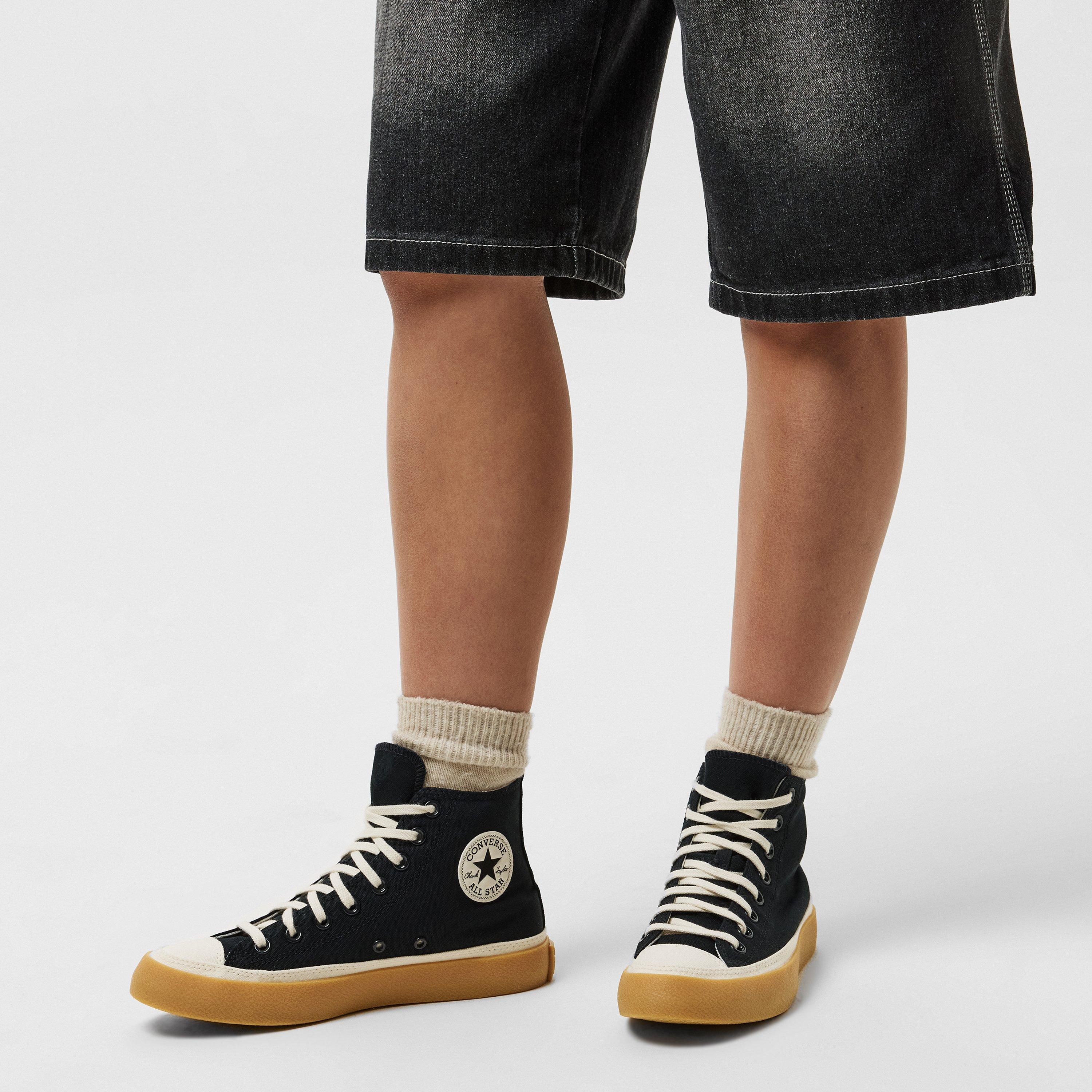 Black 001 - Converse - Rubber High Tops Womens - 3