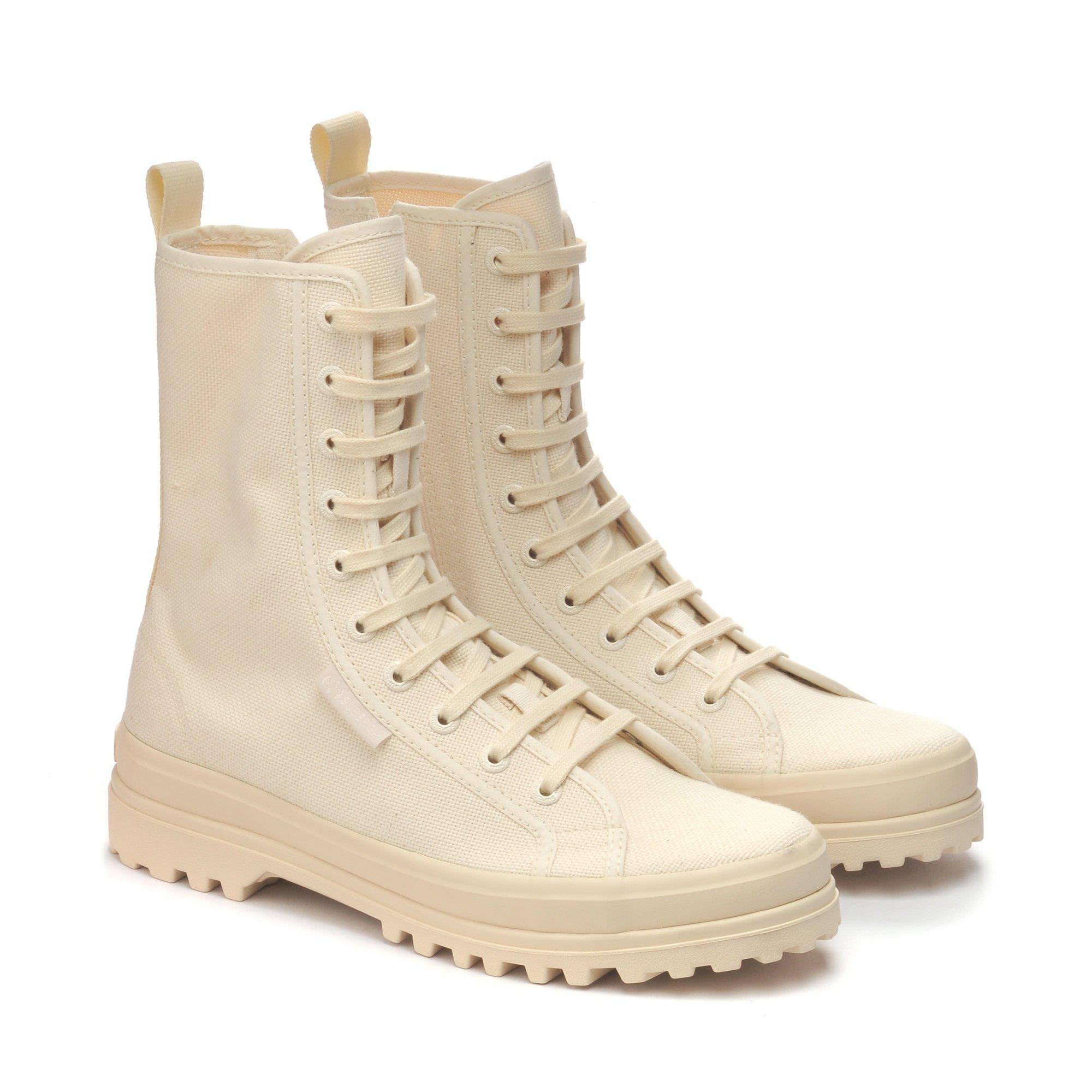 Beige RwFAv - Superga - Women's Alpina Canvas High-Top Trainers - 2