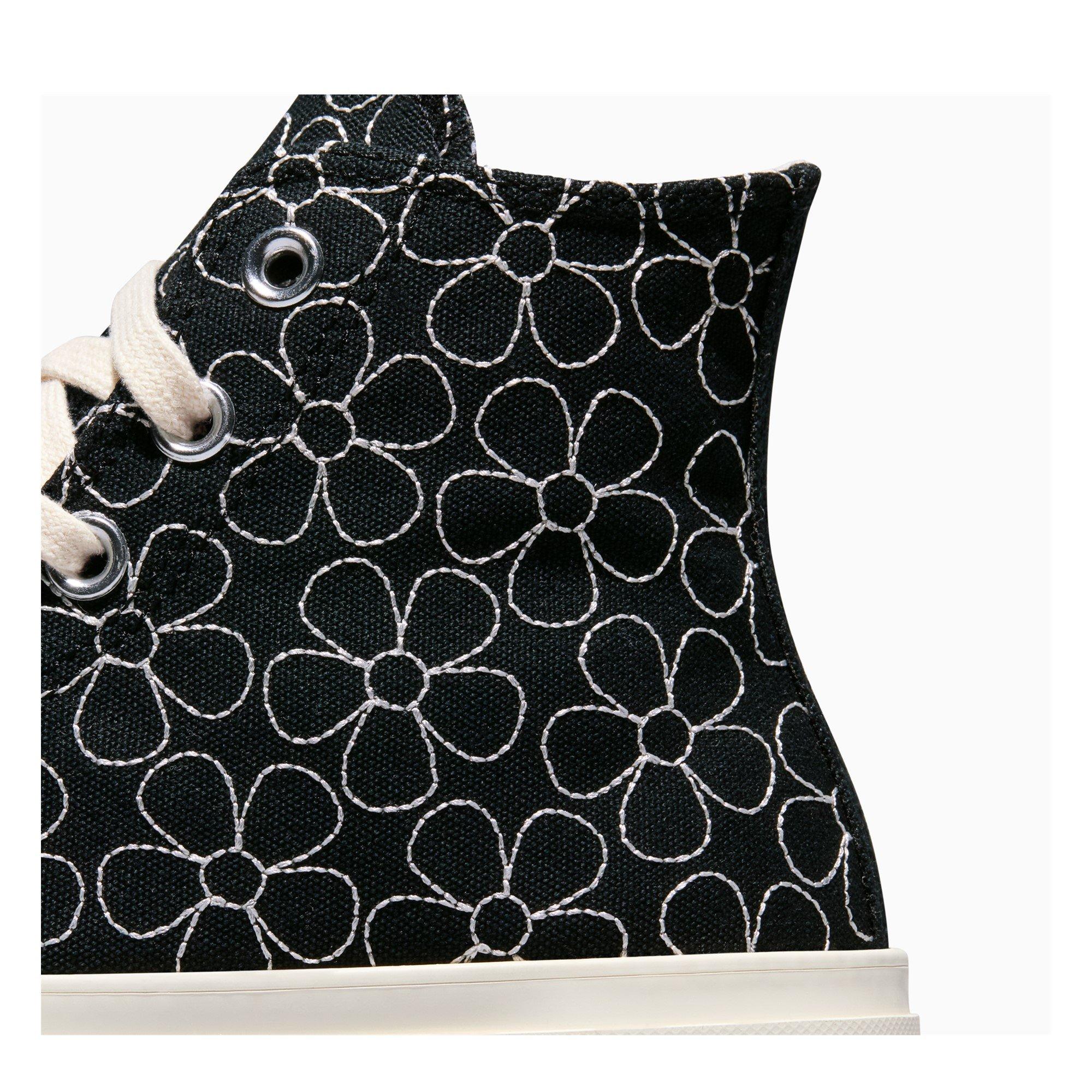 Black/Egret - Converse - Women's Canvas High-Top Trainers - 4