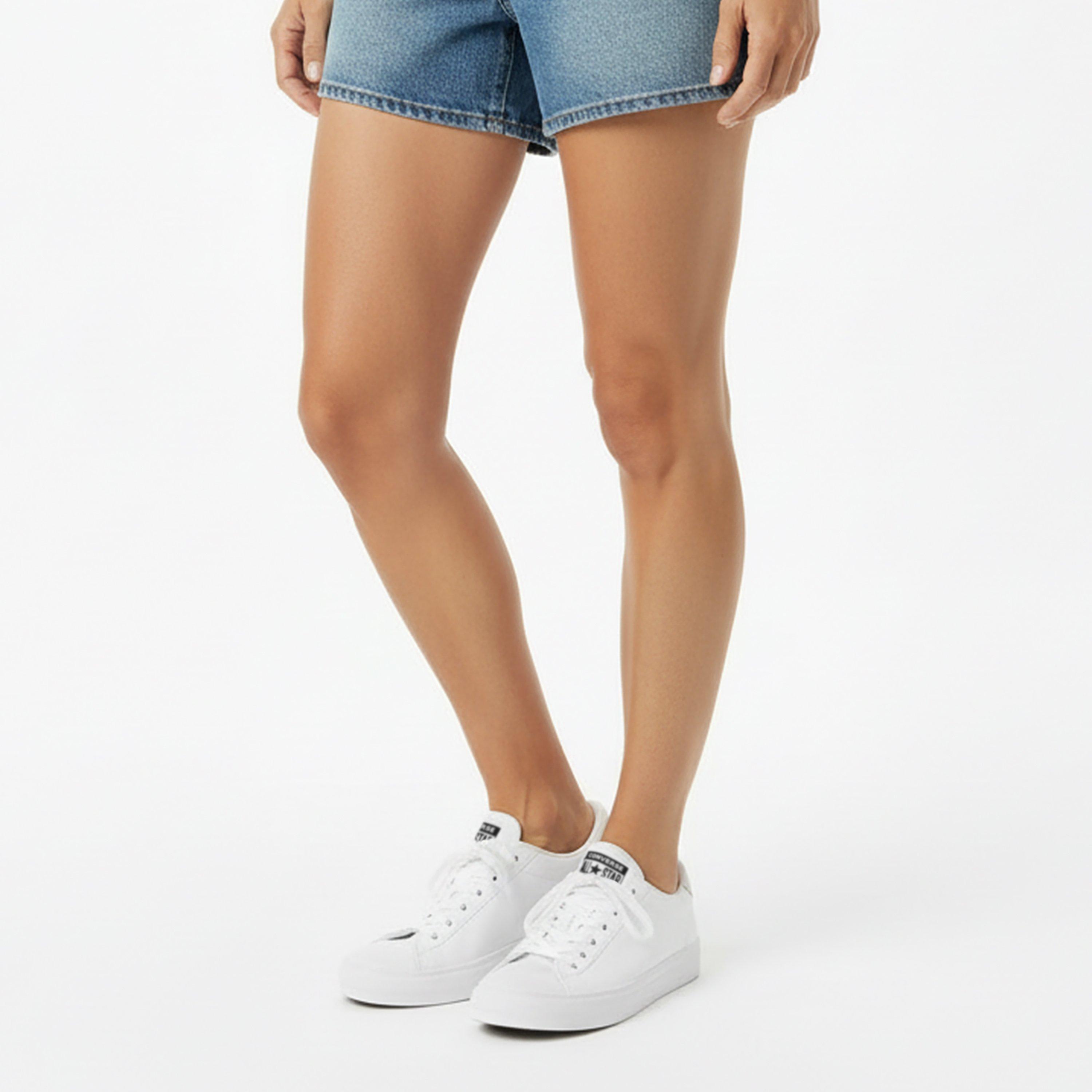 White - Converse - Women's Canvas Trainers - 3