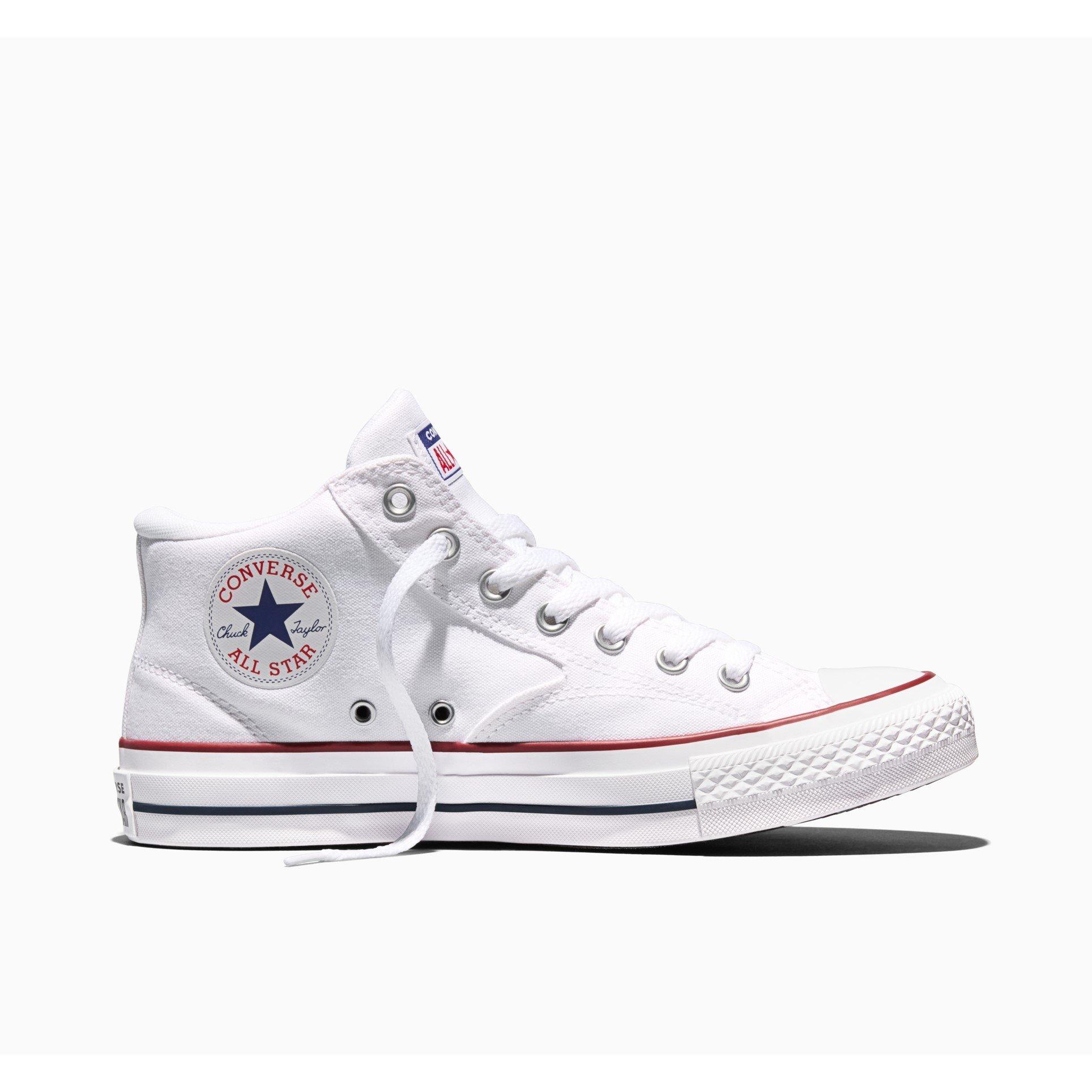 Converse Women's Canvas High-Top Trainers - White/Red - 6 (40)