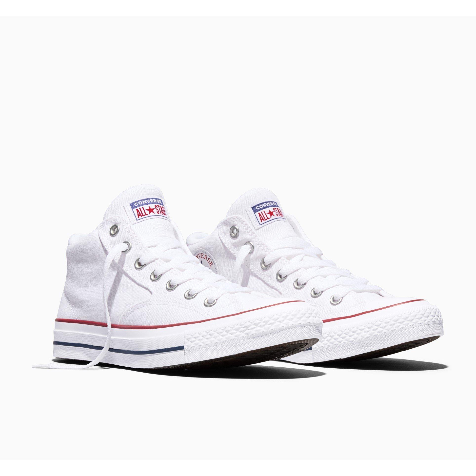 White/Red - Converse - Women's Canvas High-Top Trainers - 3