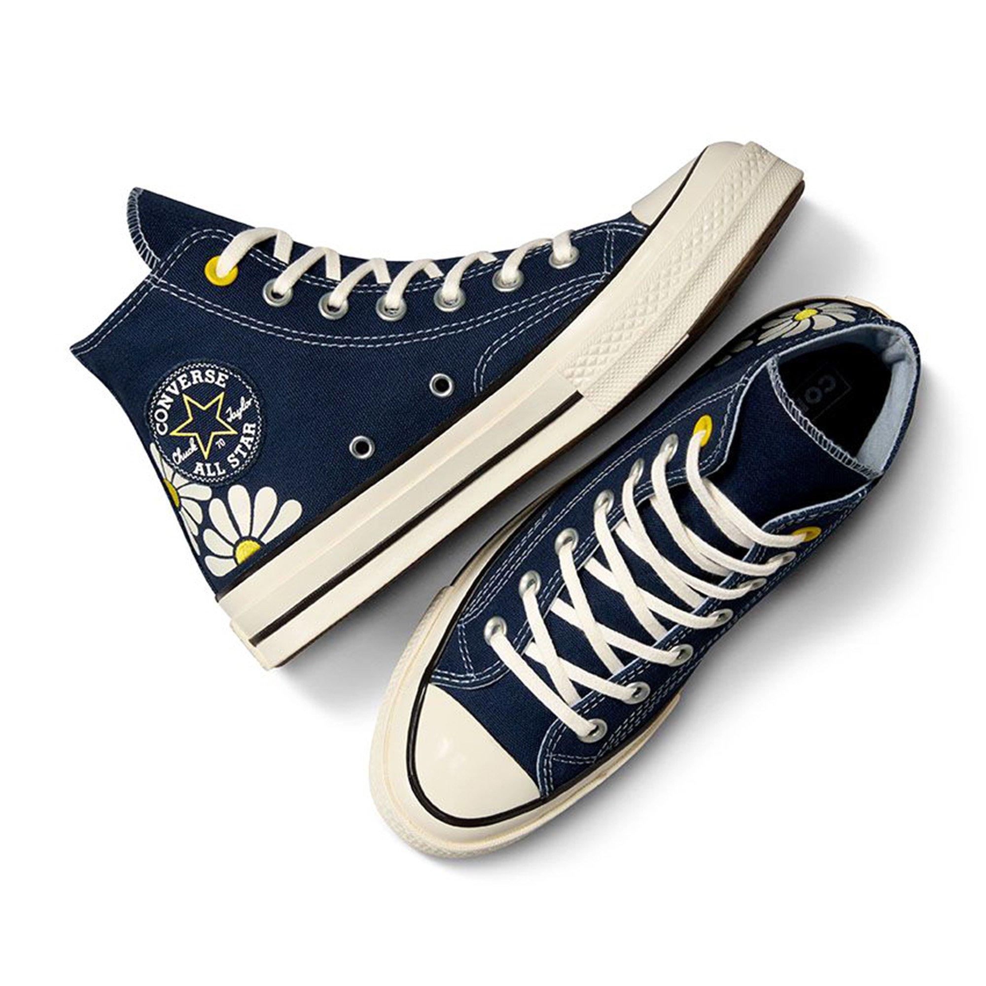 Navy - Converse - Converse Chuck 70 Floral High Top - 5
