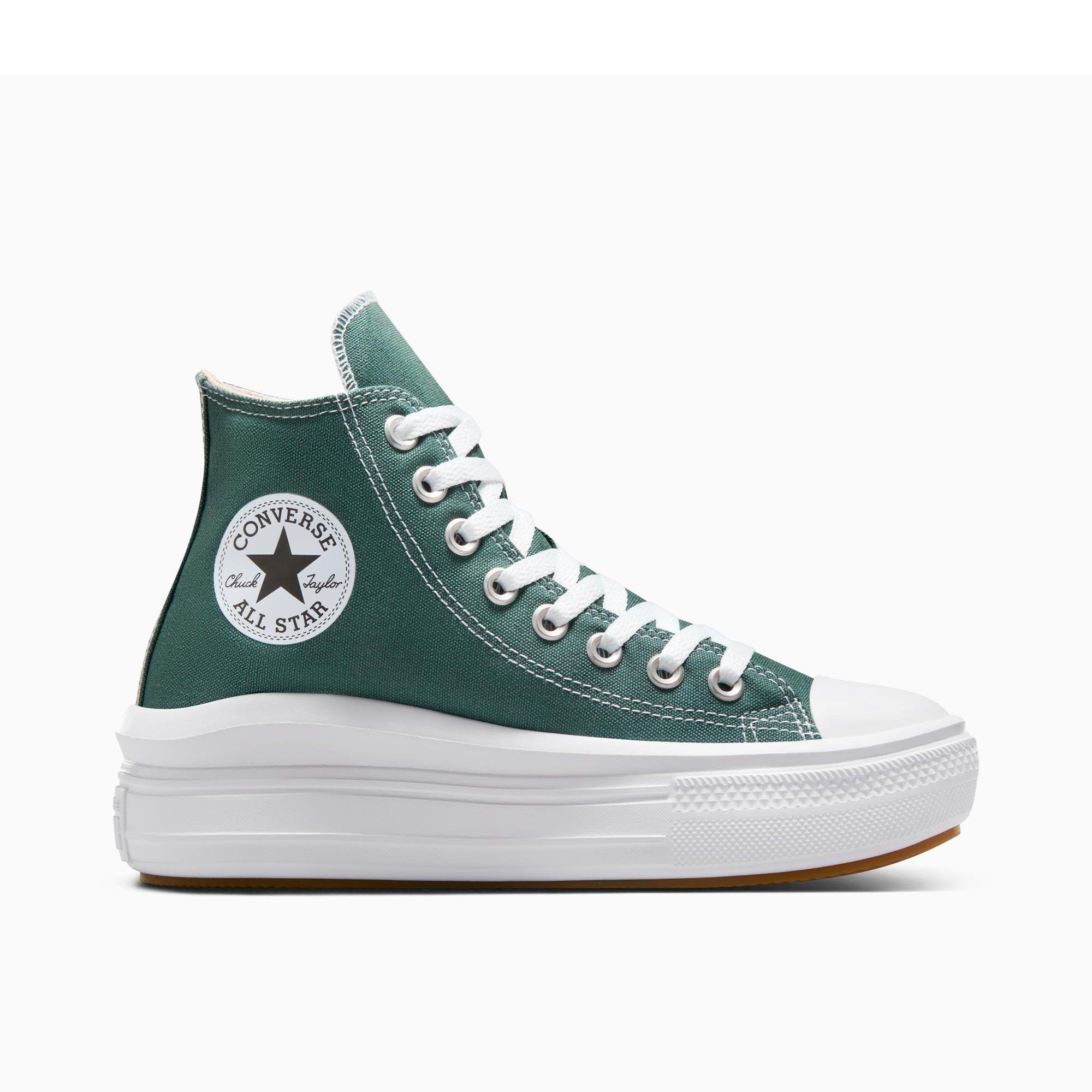 384-True Natu - Converse - Women's Chuck Taylor All Star Mov Canvas High-Top Trainers - 1