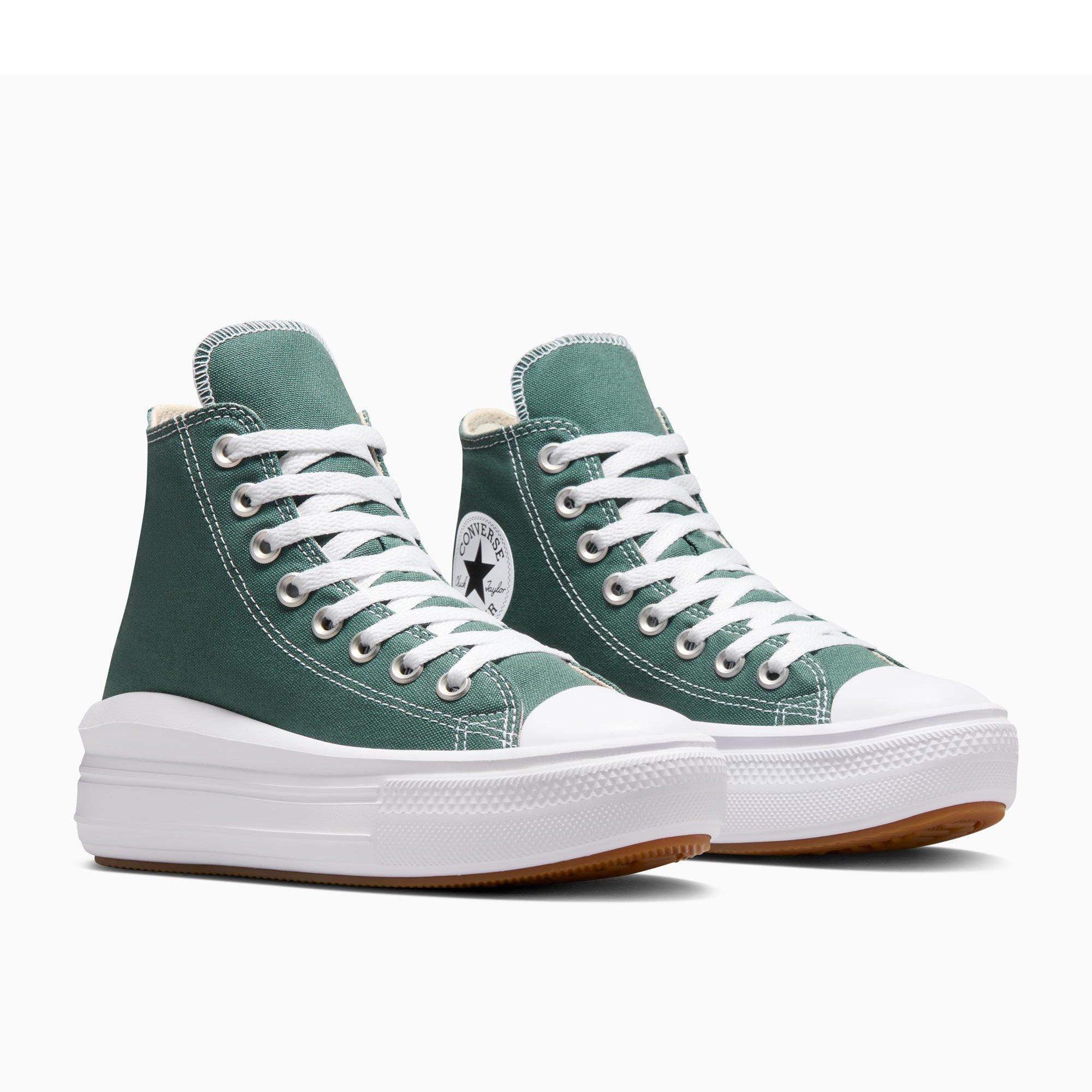 384-True Natu - Converse - Women's Chuck Taylor All Star Mov Canvas High-Top Trainers - 4