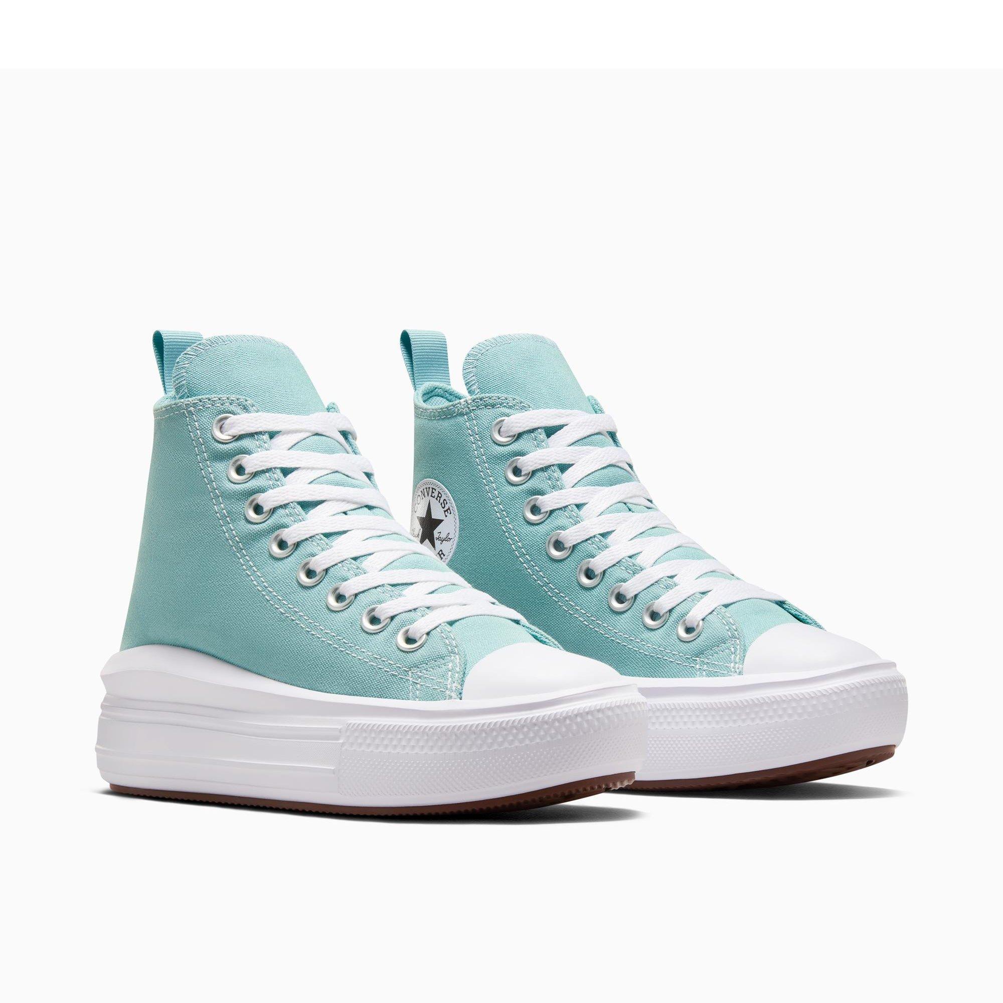 001-Black/Sum - Converse - Women's Chuck Taylor All Star Lif Canvas High-Top Trainers - 6