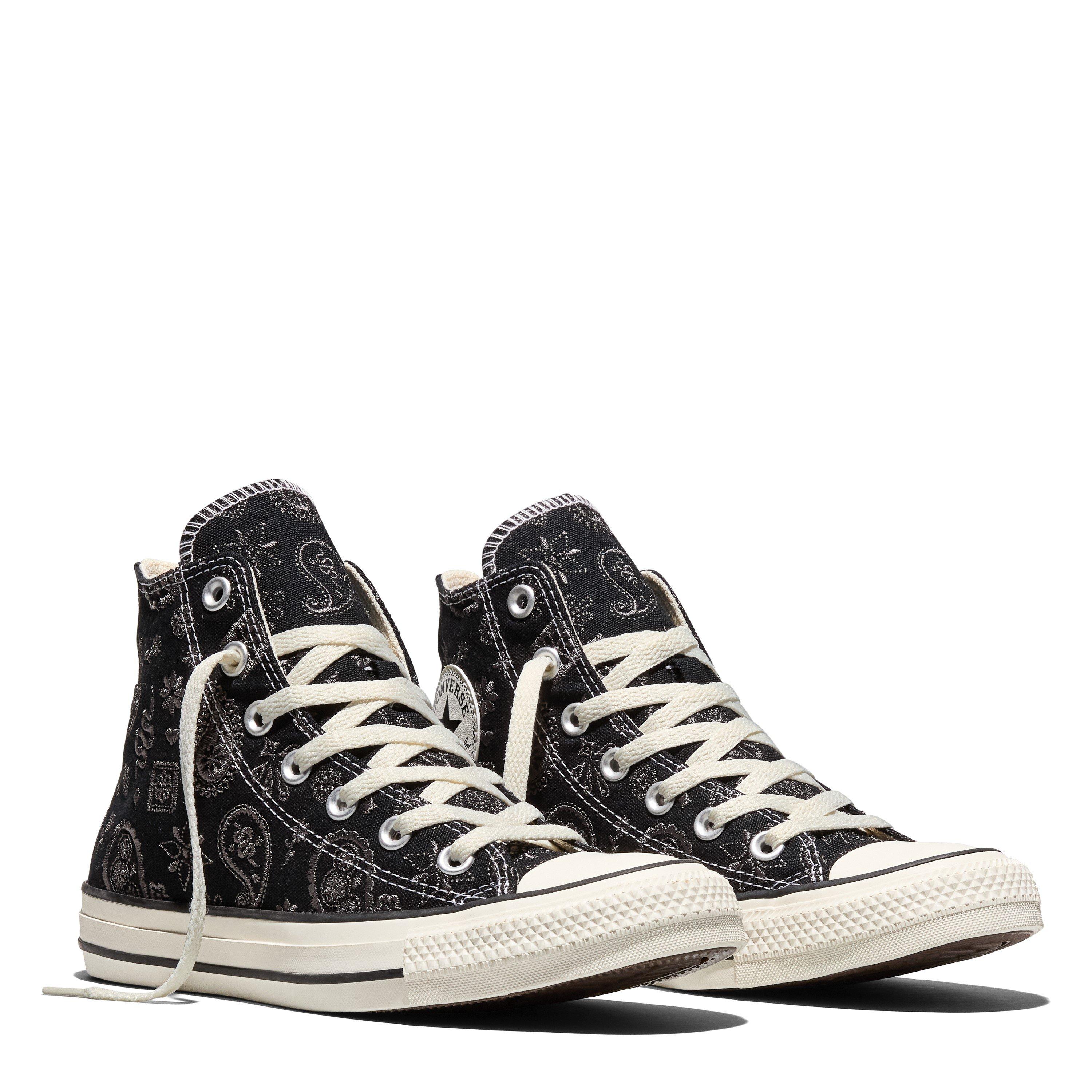 Black/Ivory - Converse - Women's Chuck Taylor All Star Canvas High-Top Trainers - 6