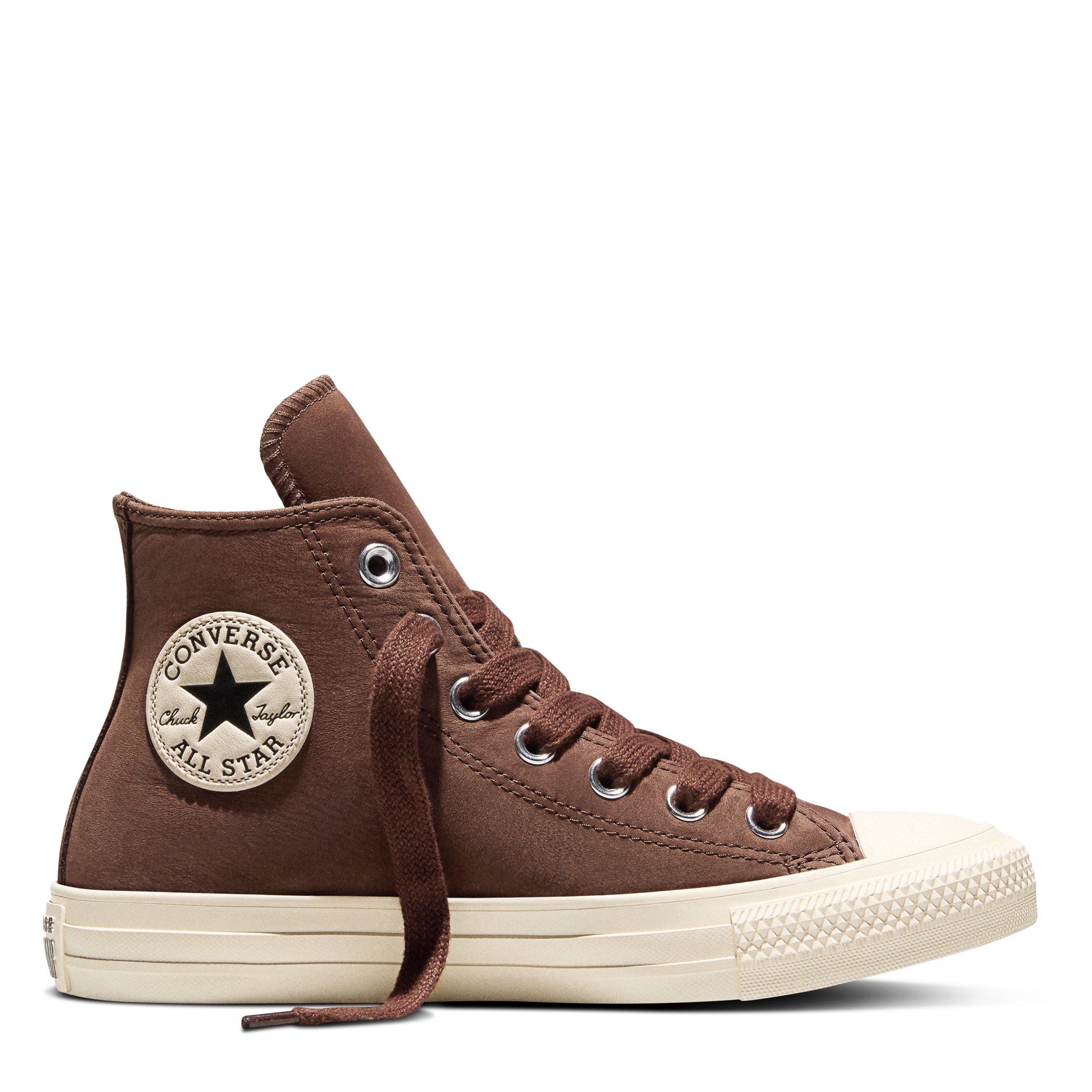 Brown/Ivory - Converse - Women's Chuck Taylor All Star Cotton Canvas High-Top Trainers - 1