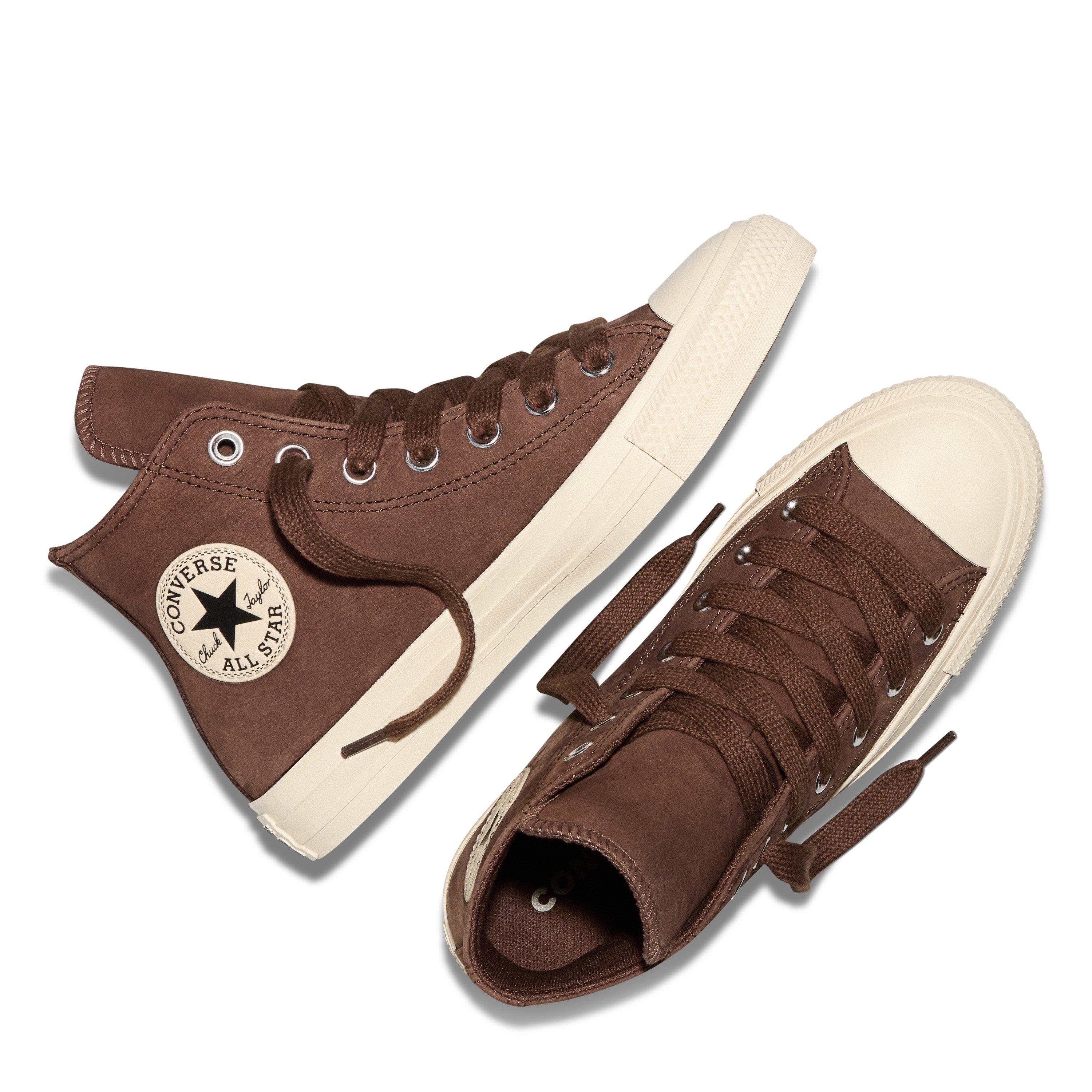 Brown/Ivory - Converse - Women's Chuck Taylor All Star Cotton Canvas High-Top Trainers - 3