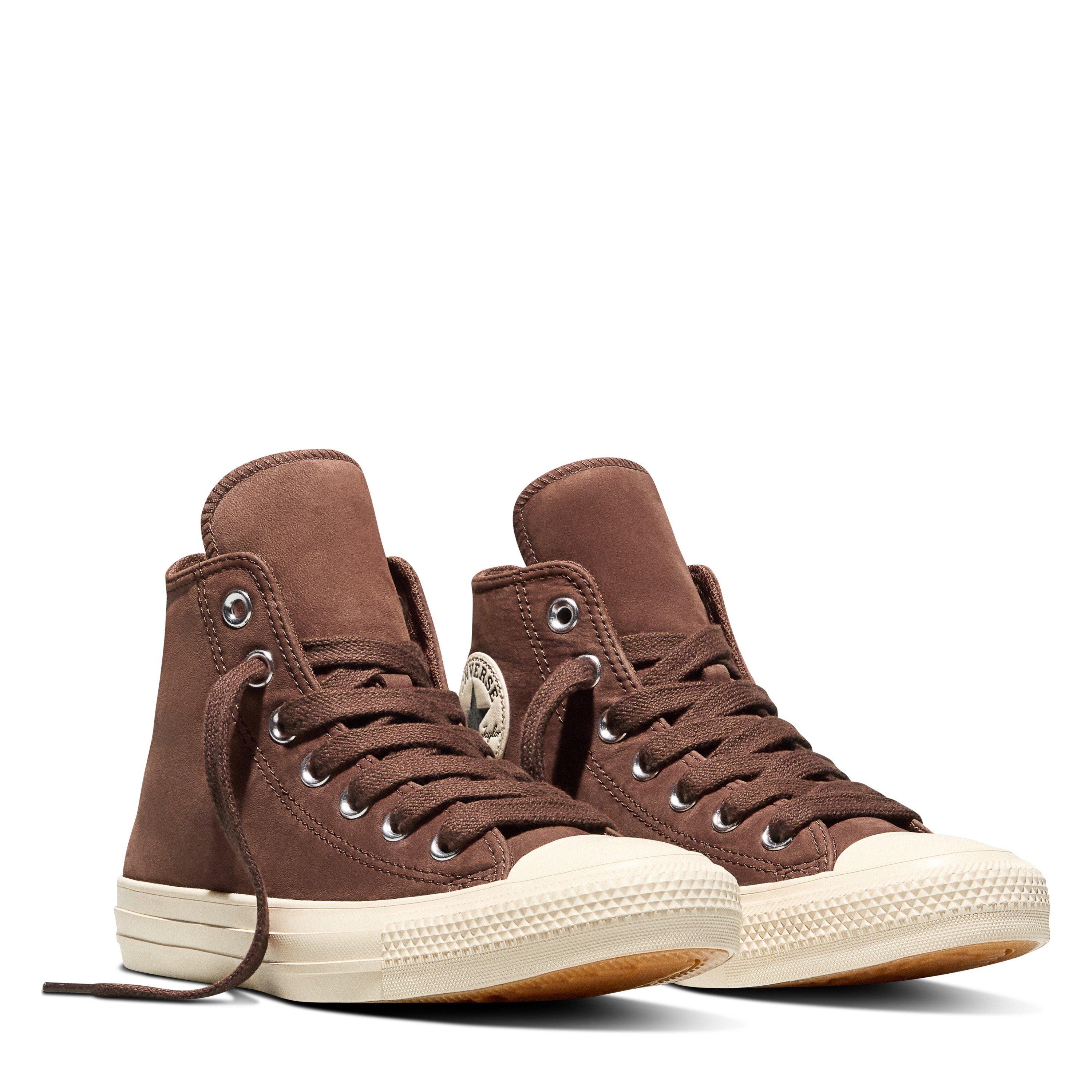 Brown/Ivory - Converse - Women's Chuck Taylor All Star Cotton Canvas High-Top Trainers - 6